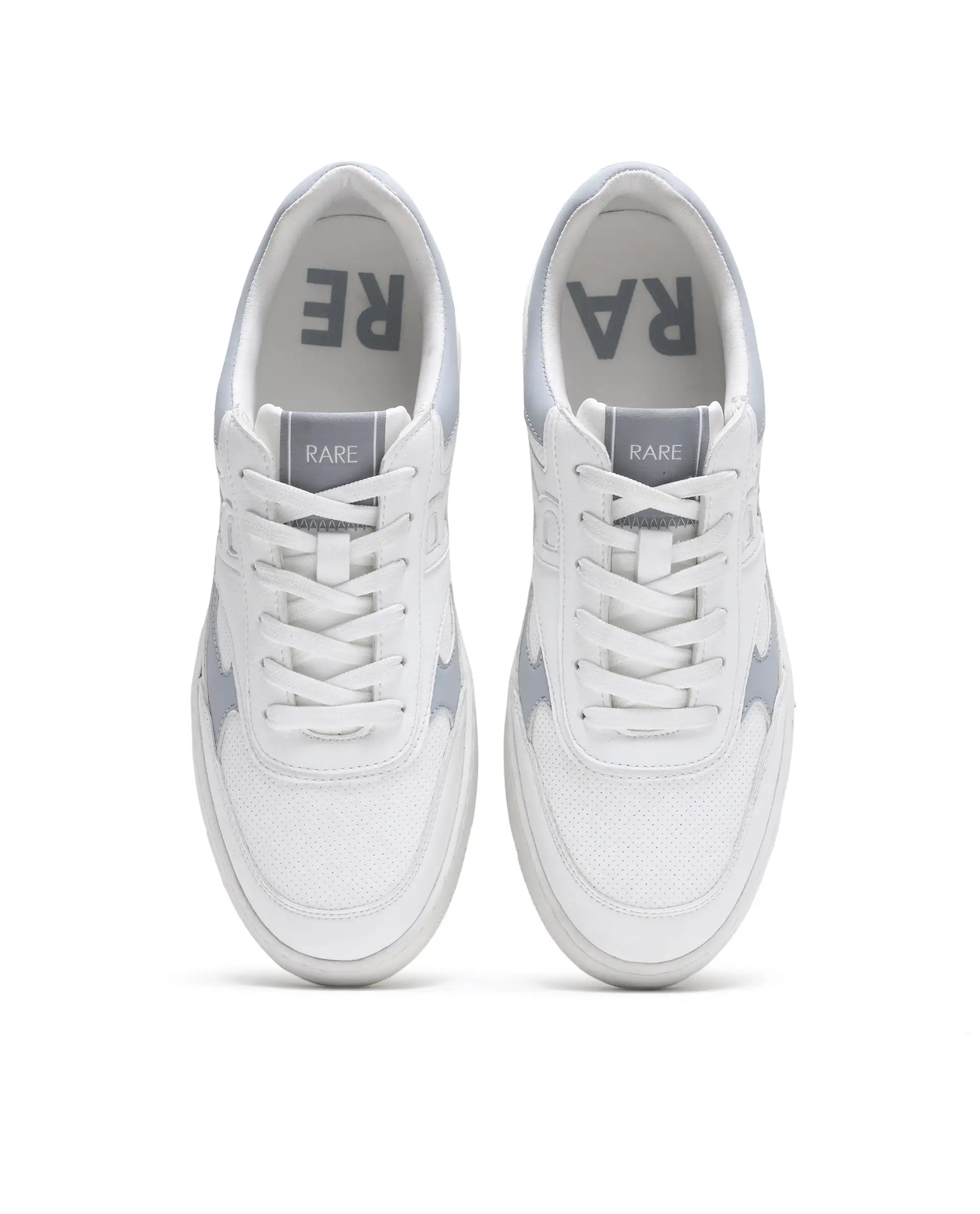 Rarez Men's Navo White Micro Fiber Sneaker - Image 3