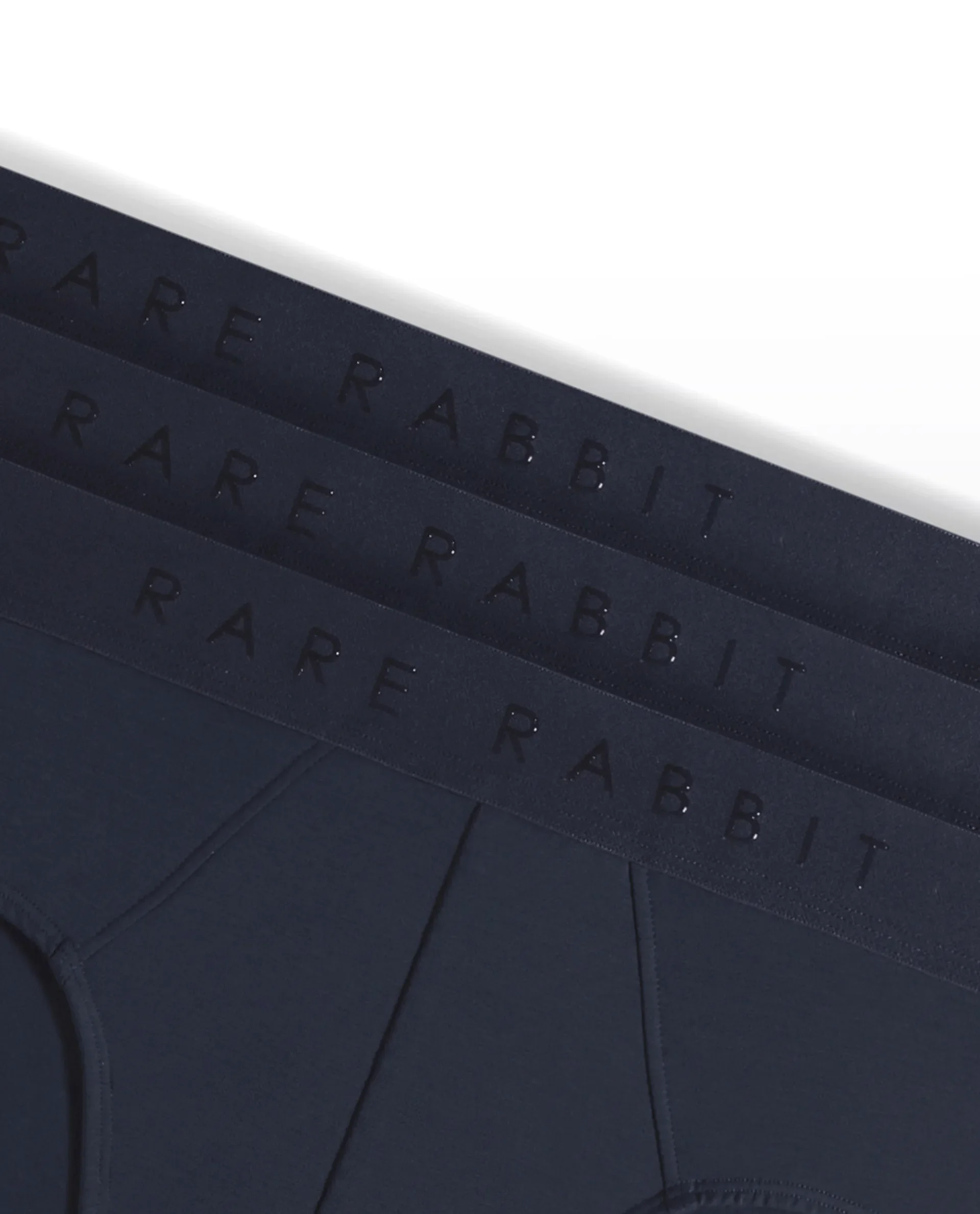 Rare Rabbit Men Near Navy Soft Cotton Stretch Briefs (Pack Of 3) - Image 2