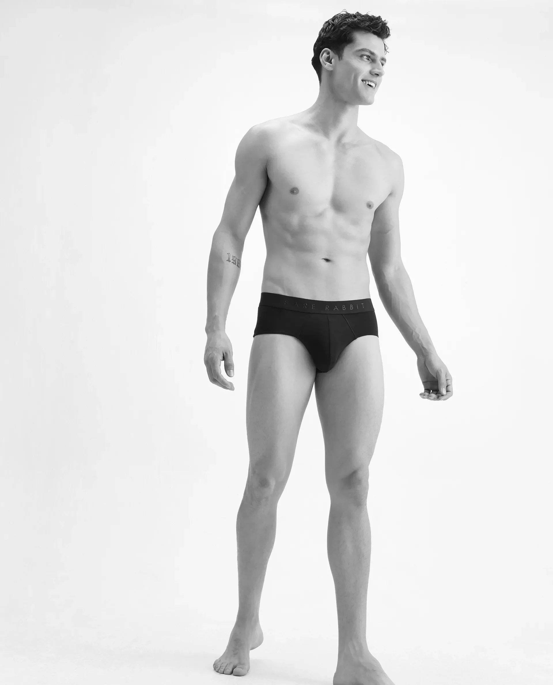 Rare Rabbit Men Near Navy Soft Cotton Stretch Briefs (Pack Of 3) - Image 4