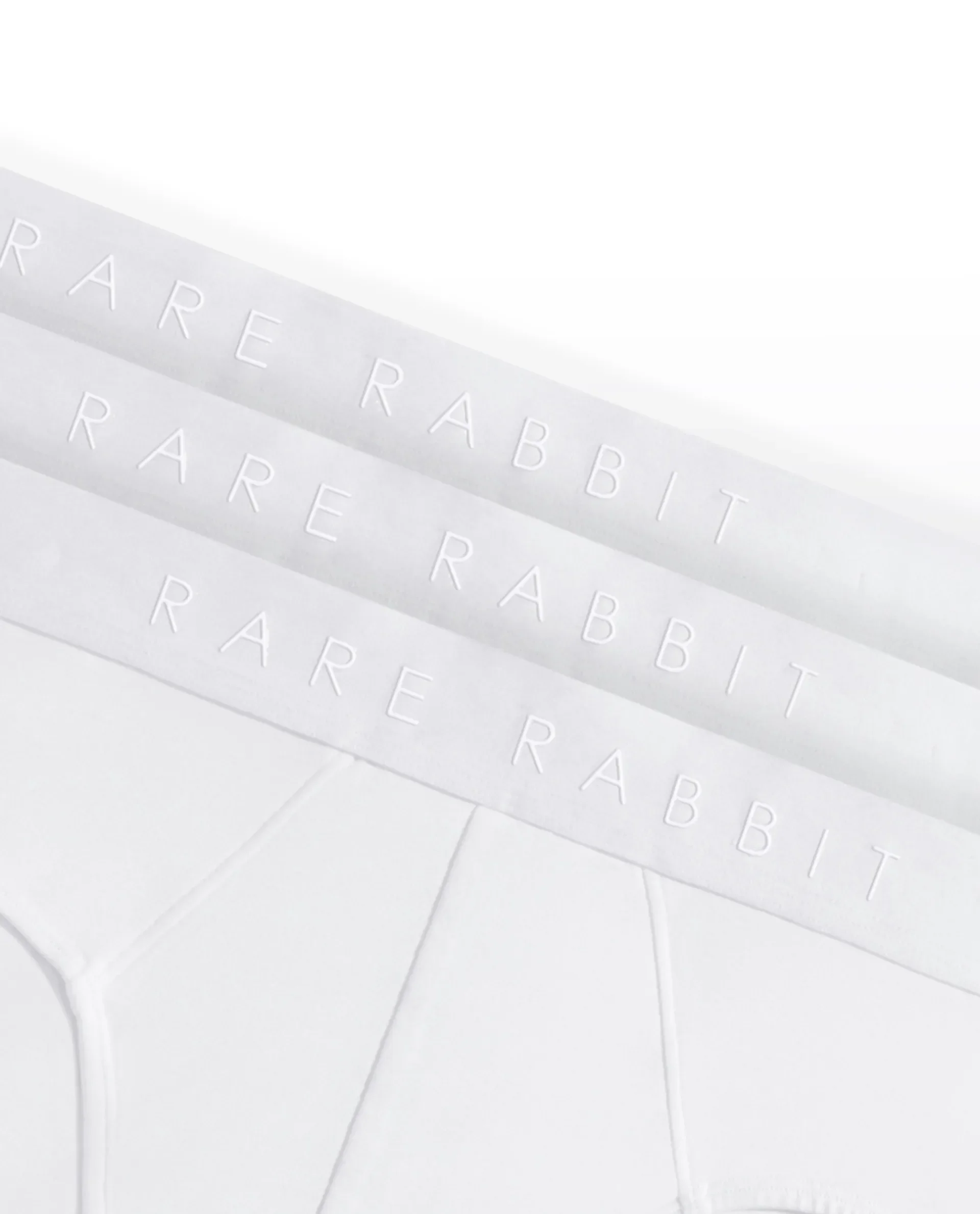 Rare Rabbit Men Near White Soft Cotton Stretch Briefs (Pack Of 3) - Image 2