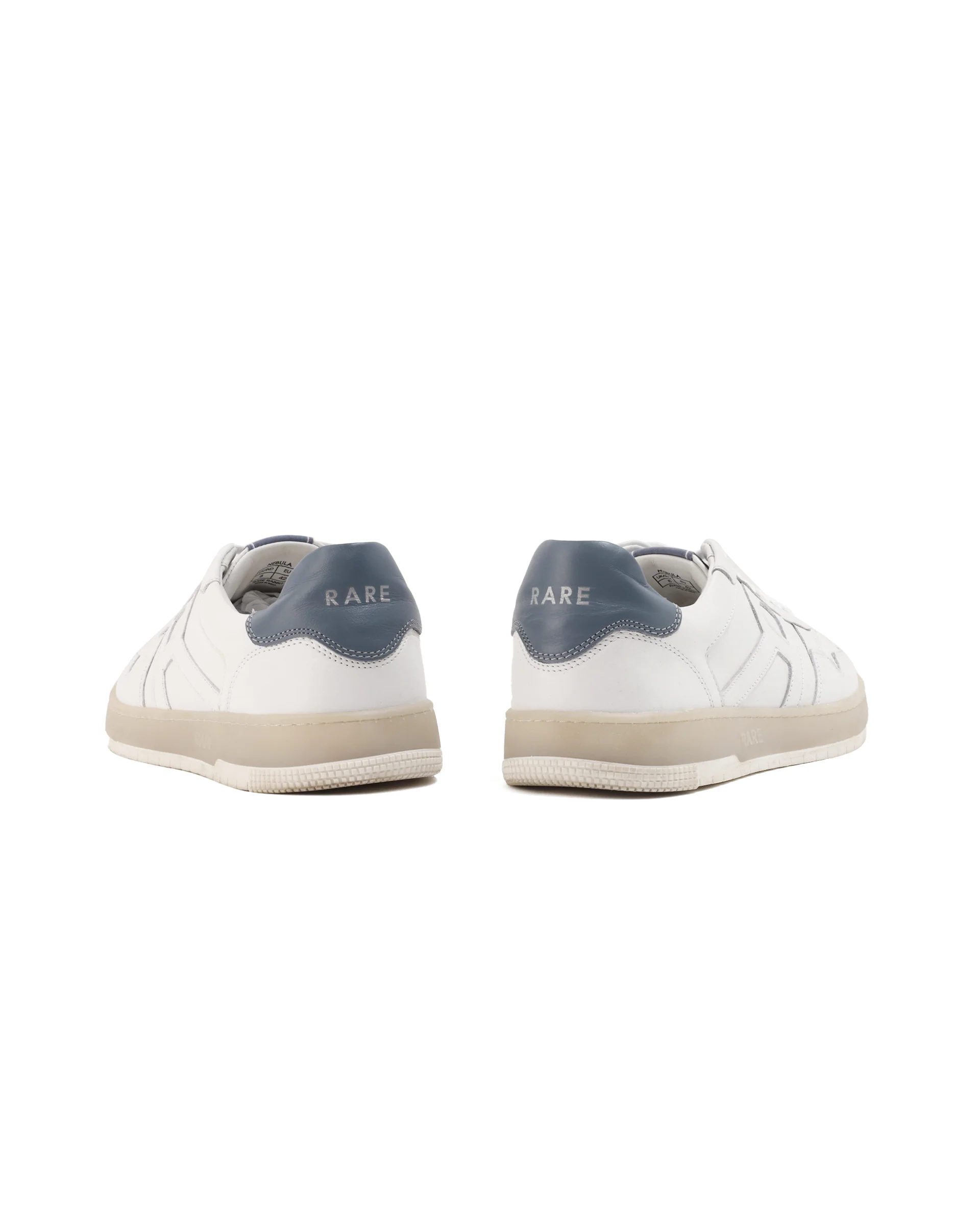 Rare Rabbit Men's Nebula White Leather Monotone Low-Top Lace-Up Sneaker Shoes - Image 6