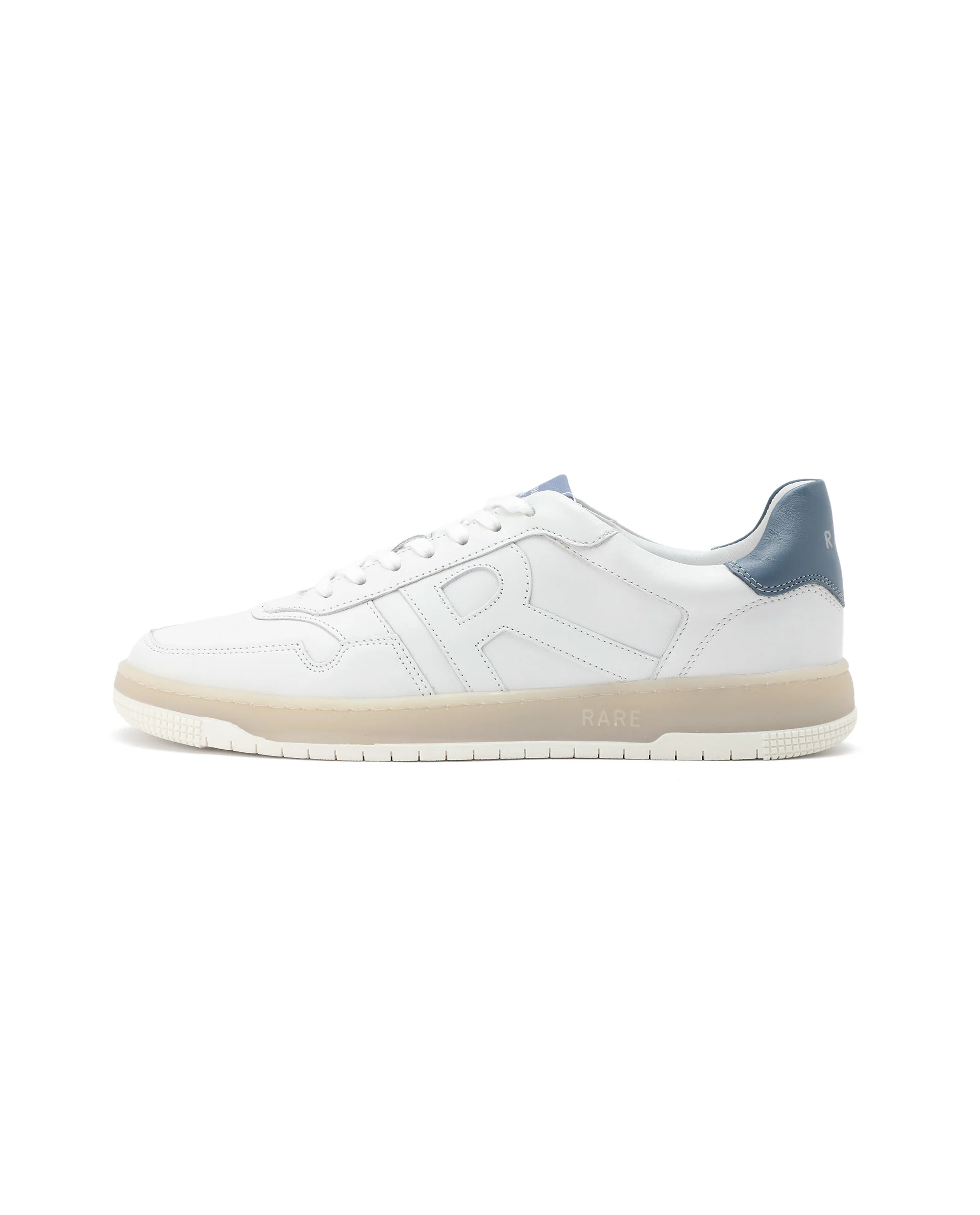 Rare Rabbit Men's Nebula White Leather Monotone Low-Top Lace-Up Sneaker Shoes - Image 9