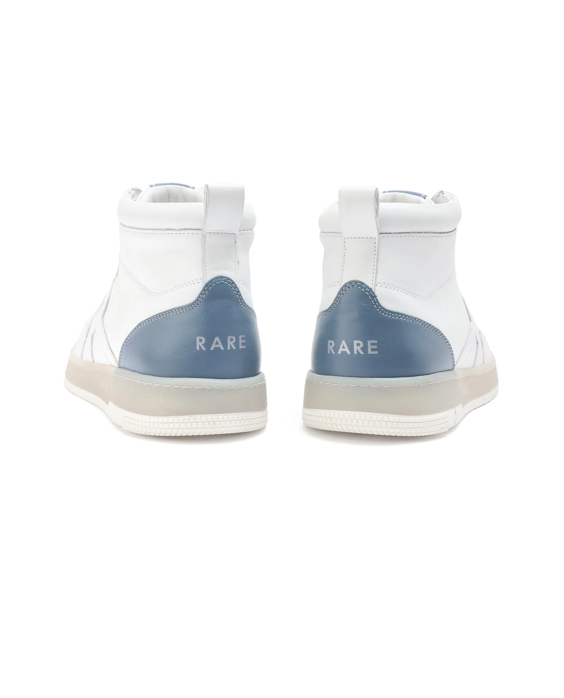 Rare Rabbit Men's Nebula High White Leather Lace-Up High-Top Sneaker Shoes - Image 6