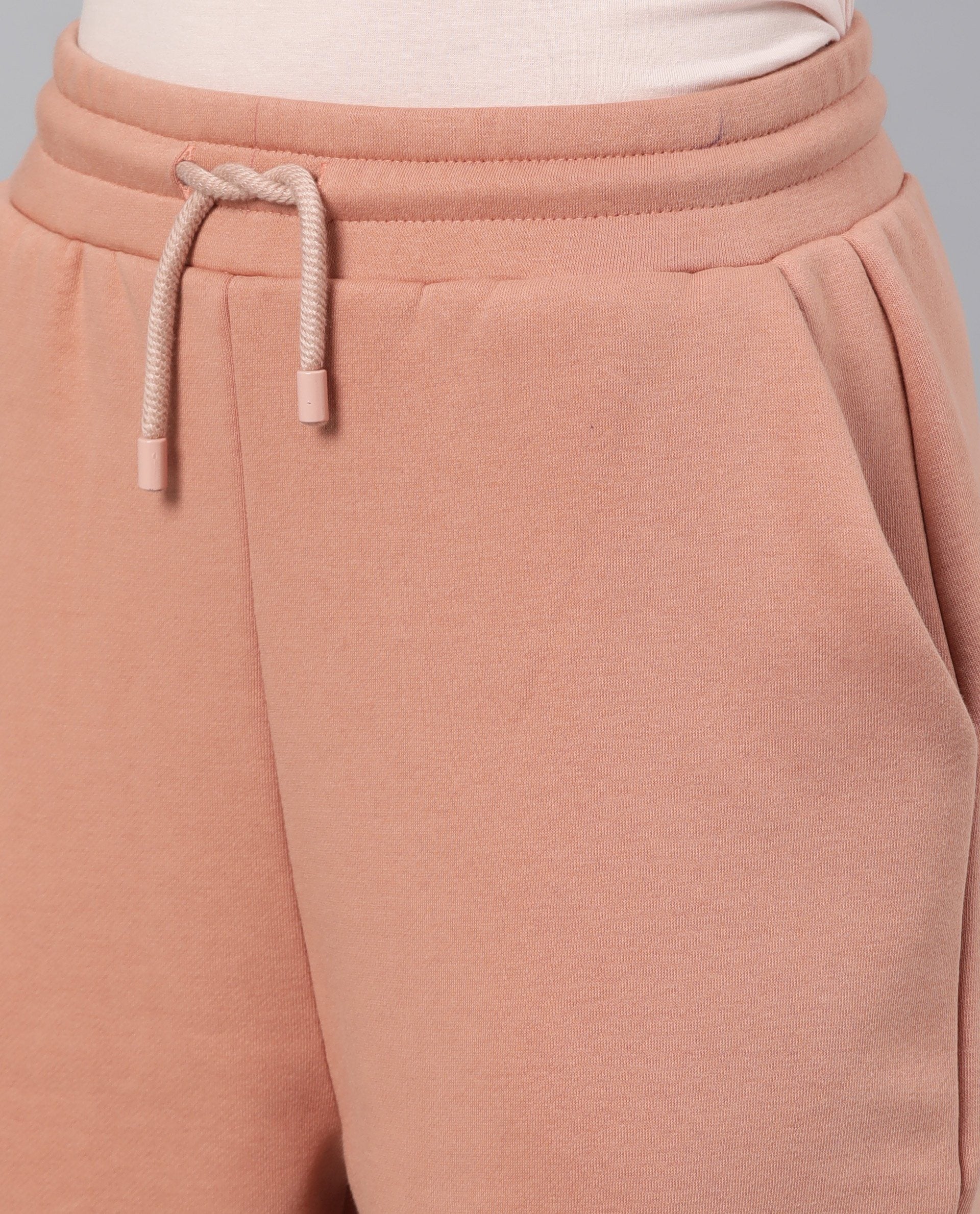 Rareism Women's Neo Orange Polyester Blend Plain Ankle Length Tailored Track Pant - Image 5