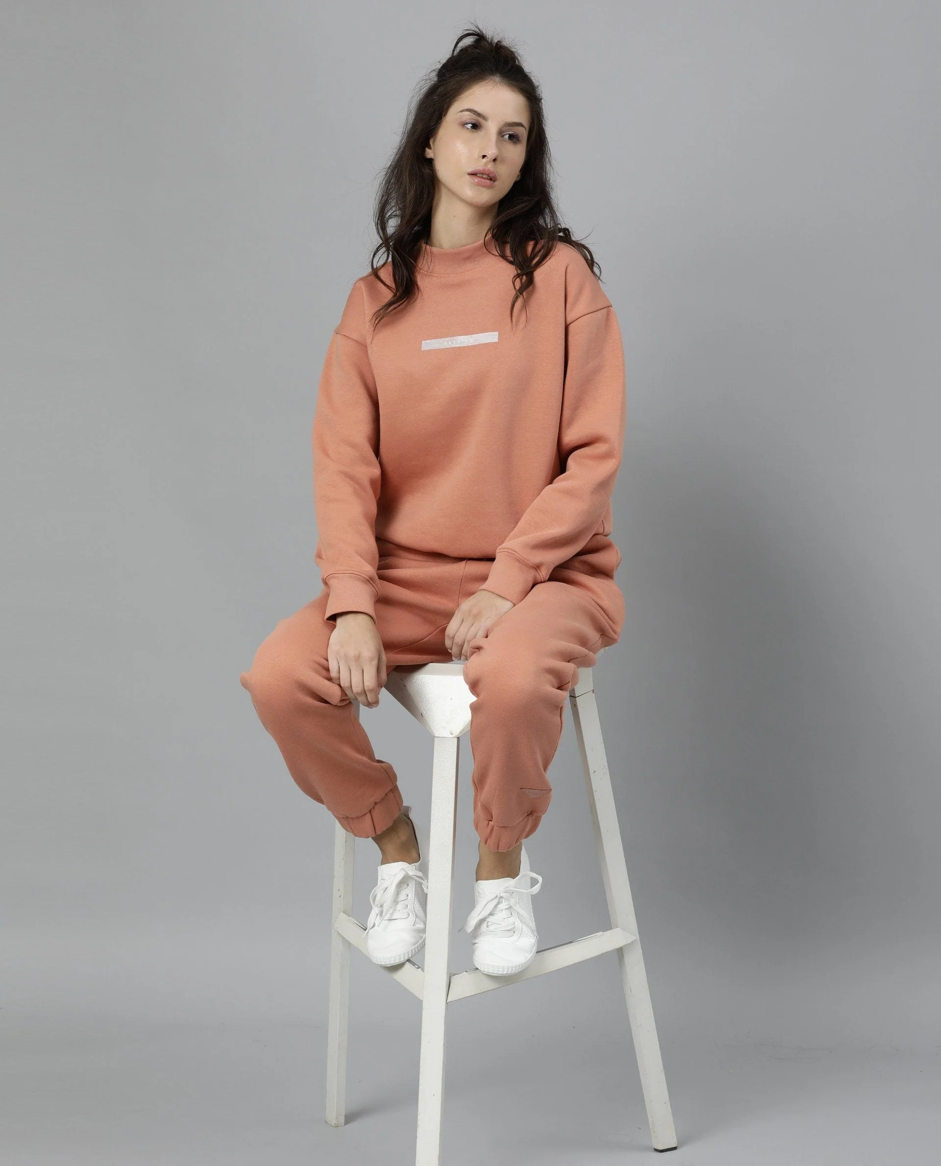 Rareism Women's Neo Orange Polyester Blend Plain Ankle Length Tailored Track Pant - Image 6