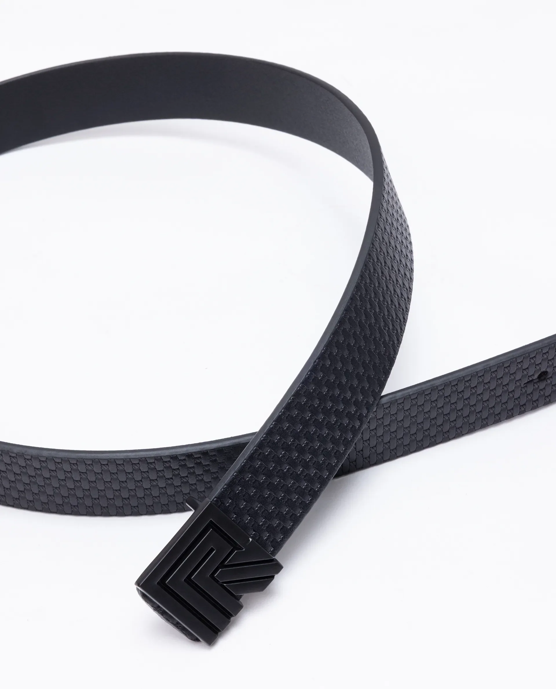 Rare Rabbit Men Nero Black Leather Belt - Image 4