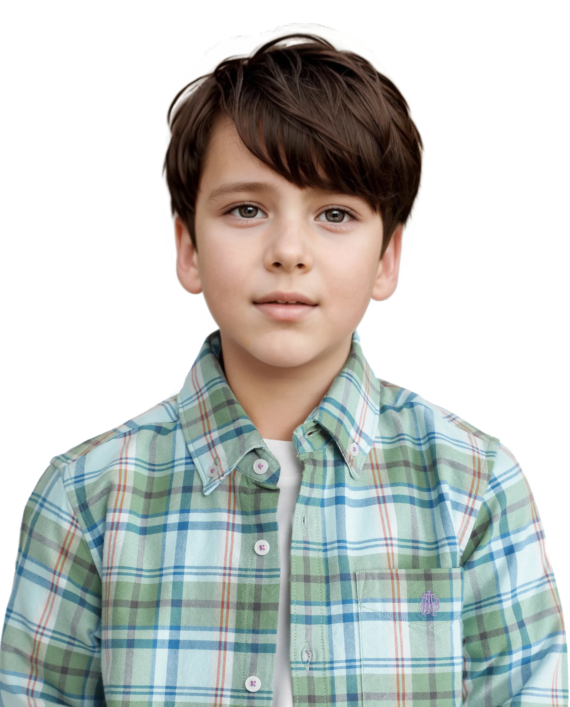 Rare Ones Kids Nes Green Cotton Full Sleeves Button Down Regular Fit Checked Shirt - Image 5