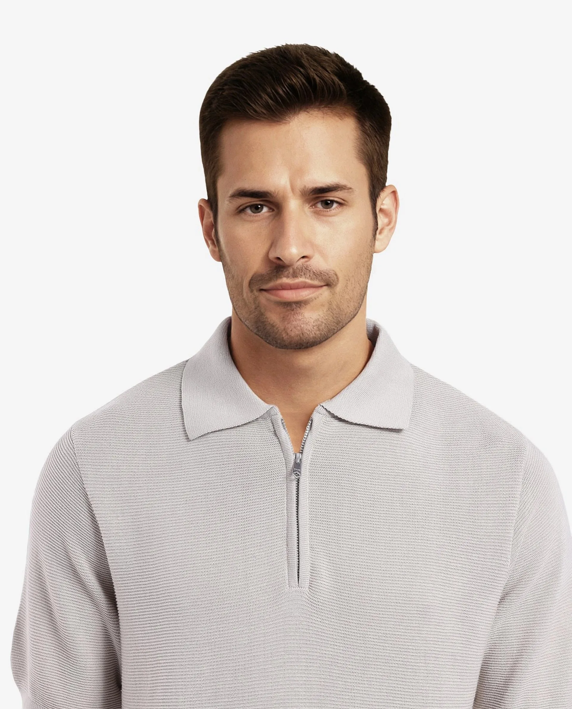 Rare Rabbit Men's Nett Beige Cotton Plain Regular Fit Half Sleeve Polo - Image 7