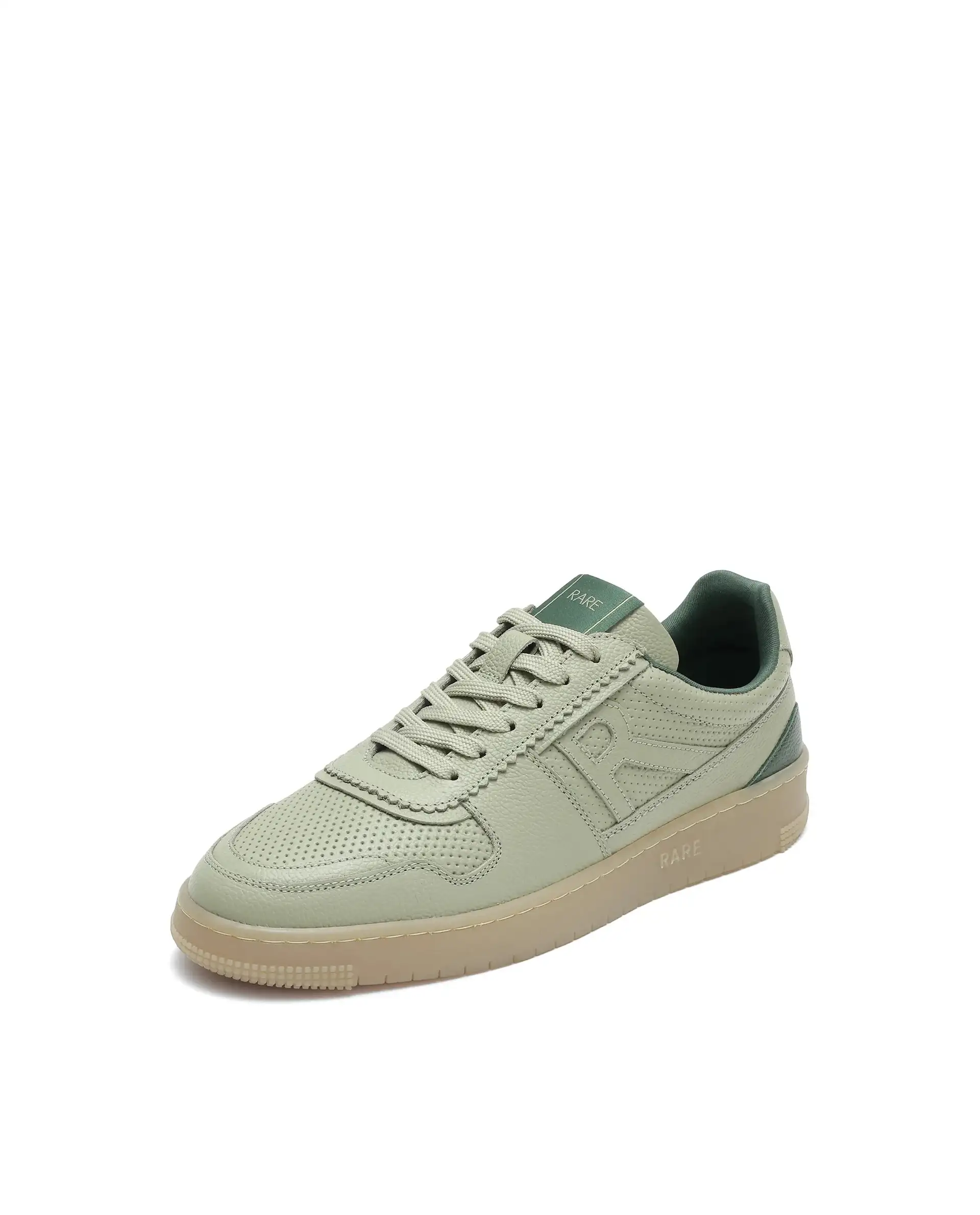 Rare Rabbit Mens Neva Sage Genuine Leather Lace-Up Closure Low -Top Dual Tone Sneaker - Image 9