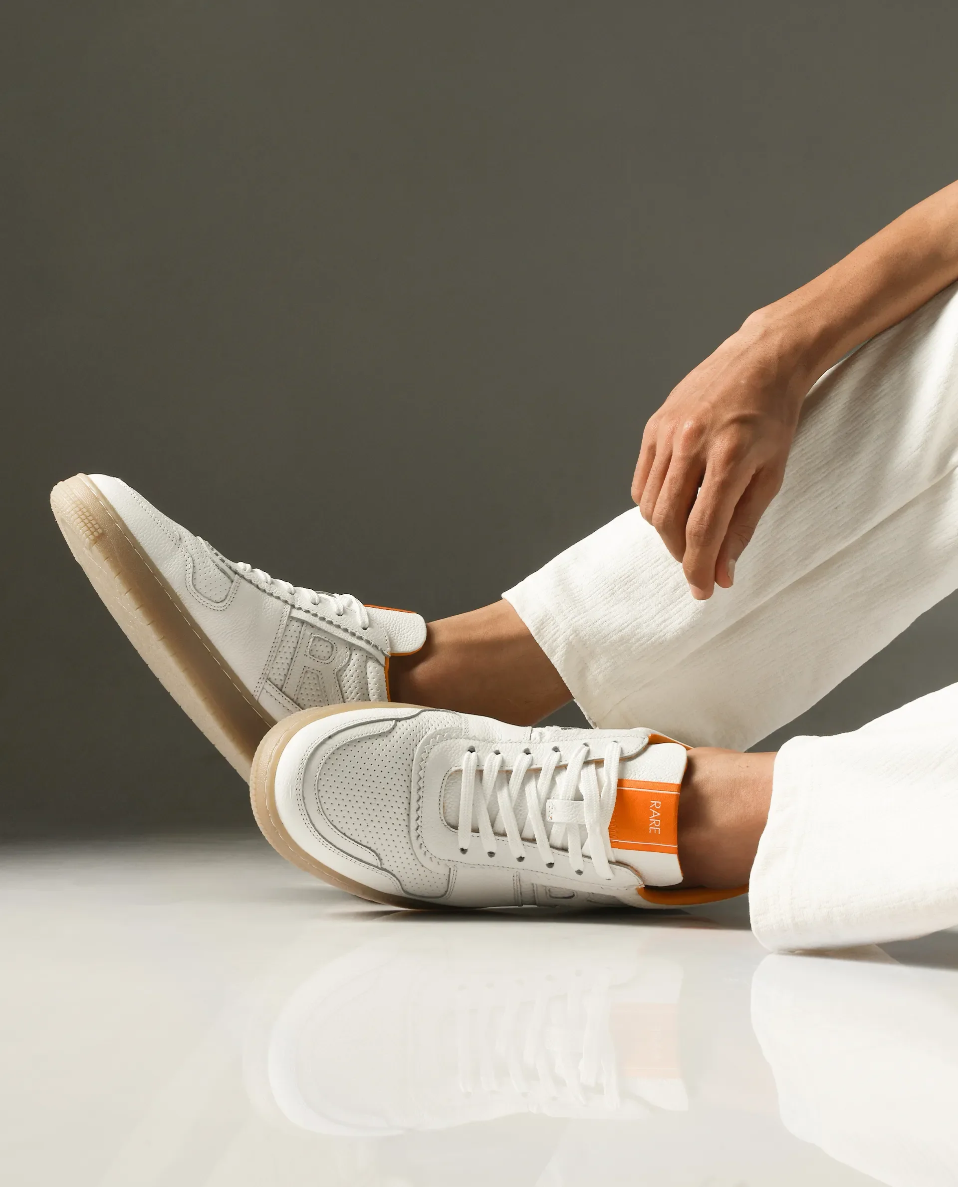 Rare Rabbit Men Neva White Lace-Up Closure Sneaker - Image 2