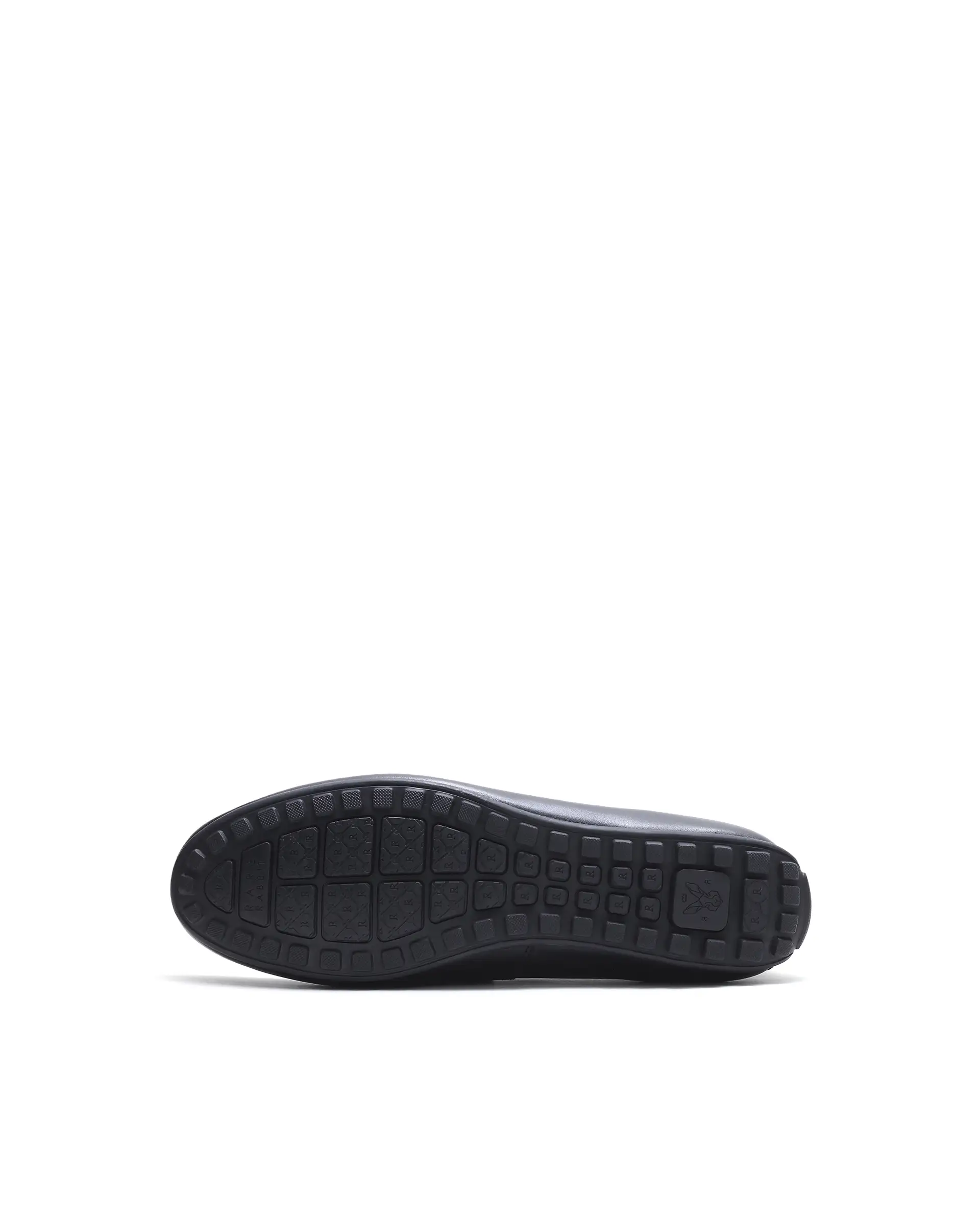 Rare Rabbit Men's Nexar Black Micro-textured Leather Drivers - Image 3