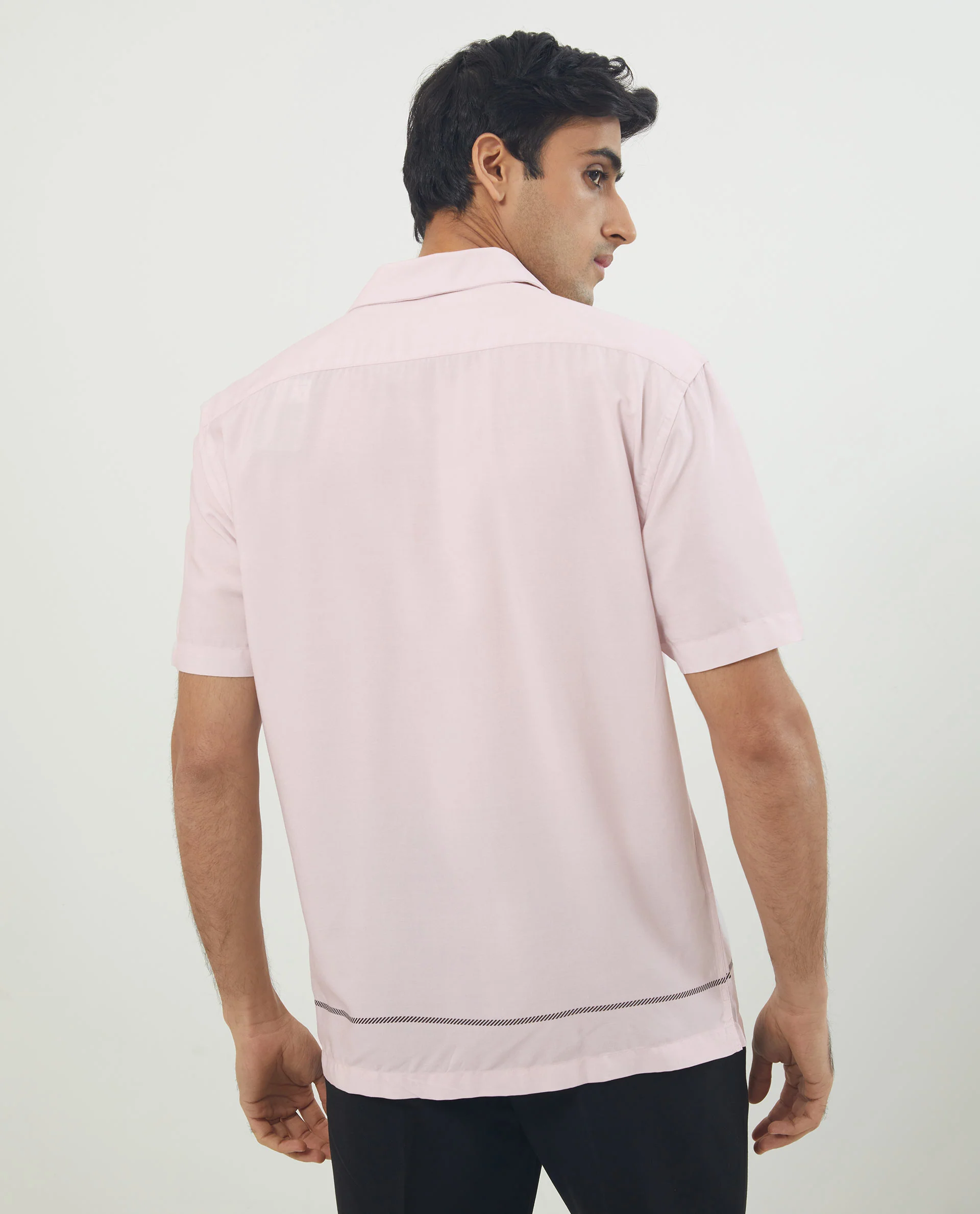 Rare Rabbit Men's Nicaro Pink Viscose Floral Print Regular Fit Half Sleeve Cuban Collar Shirt - Image 9