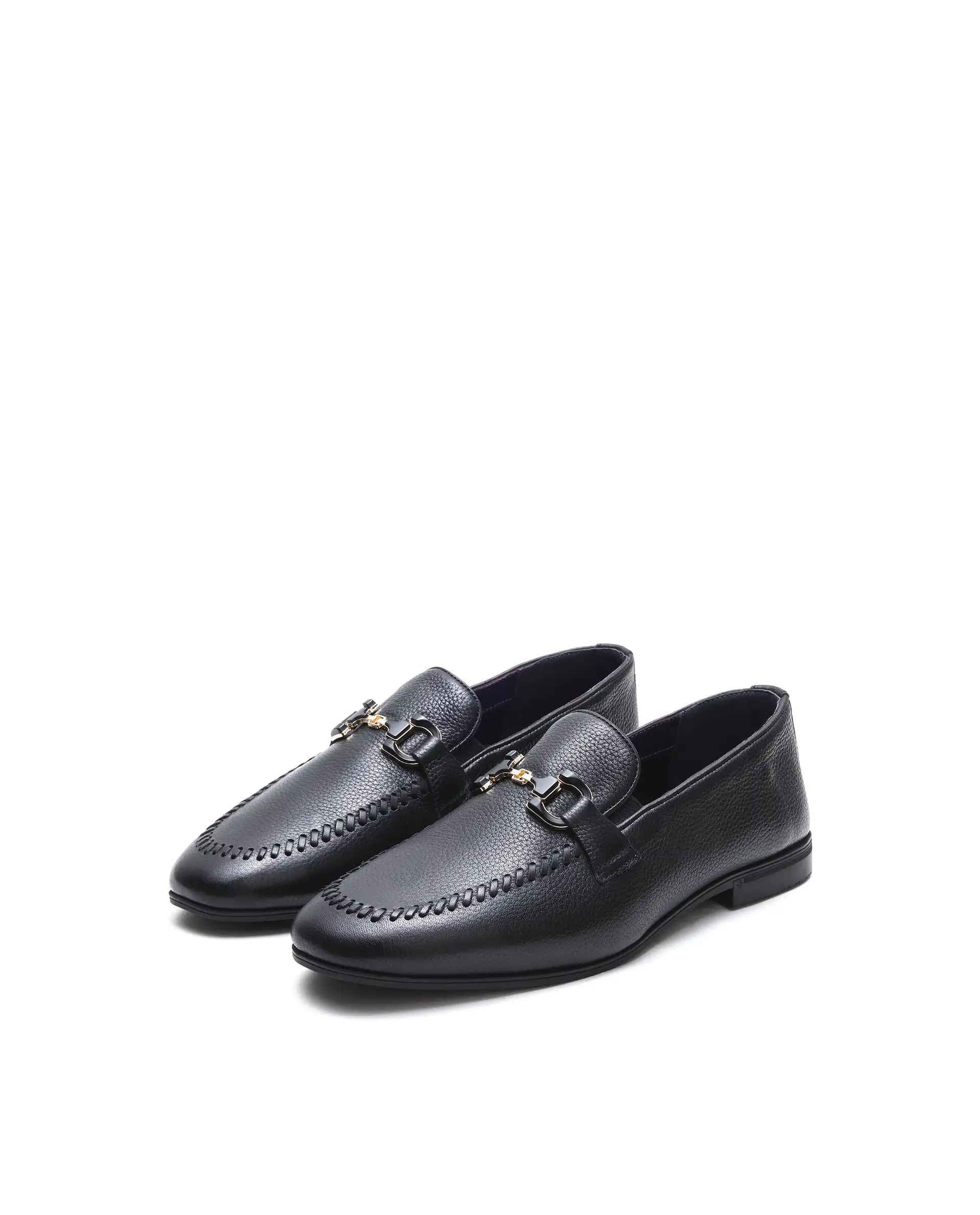 Rare Rabbit Men's Nico Black Leather Mocassin - Image 2