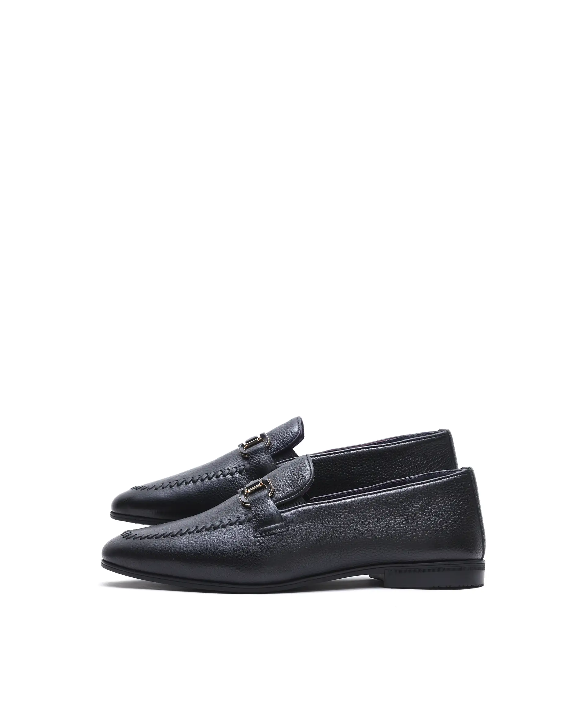 Rare Rabbit Men's Nico Black Leather Mocassin - Image 6