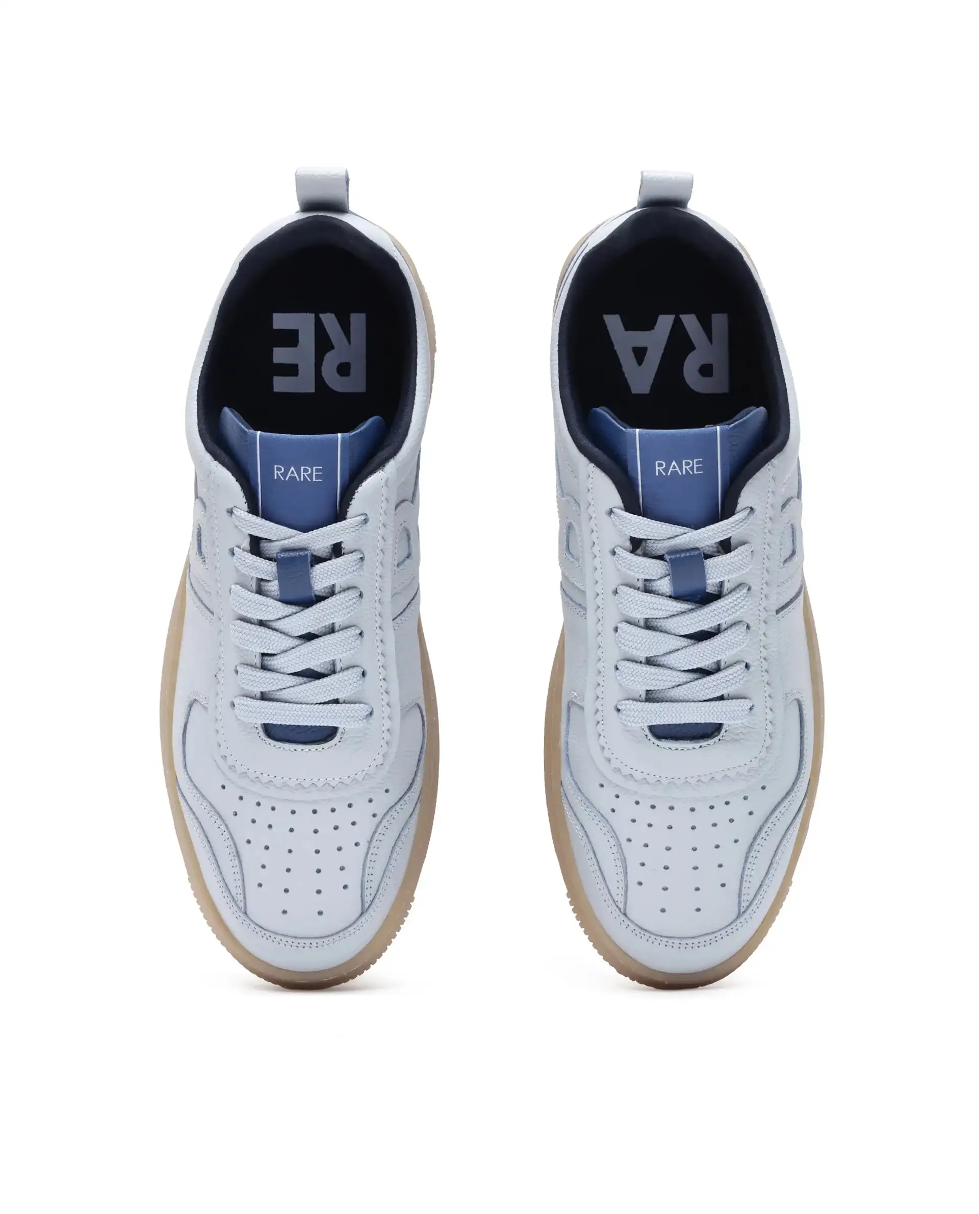 Rare Rabbit Men's Nigel Ice Blue Lace-Up Closure Sneaker - Image 4