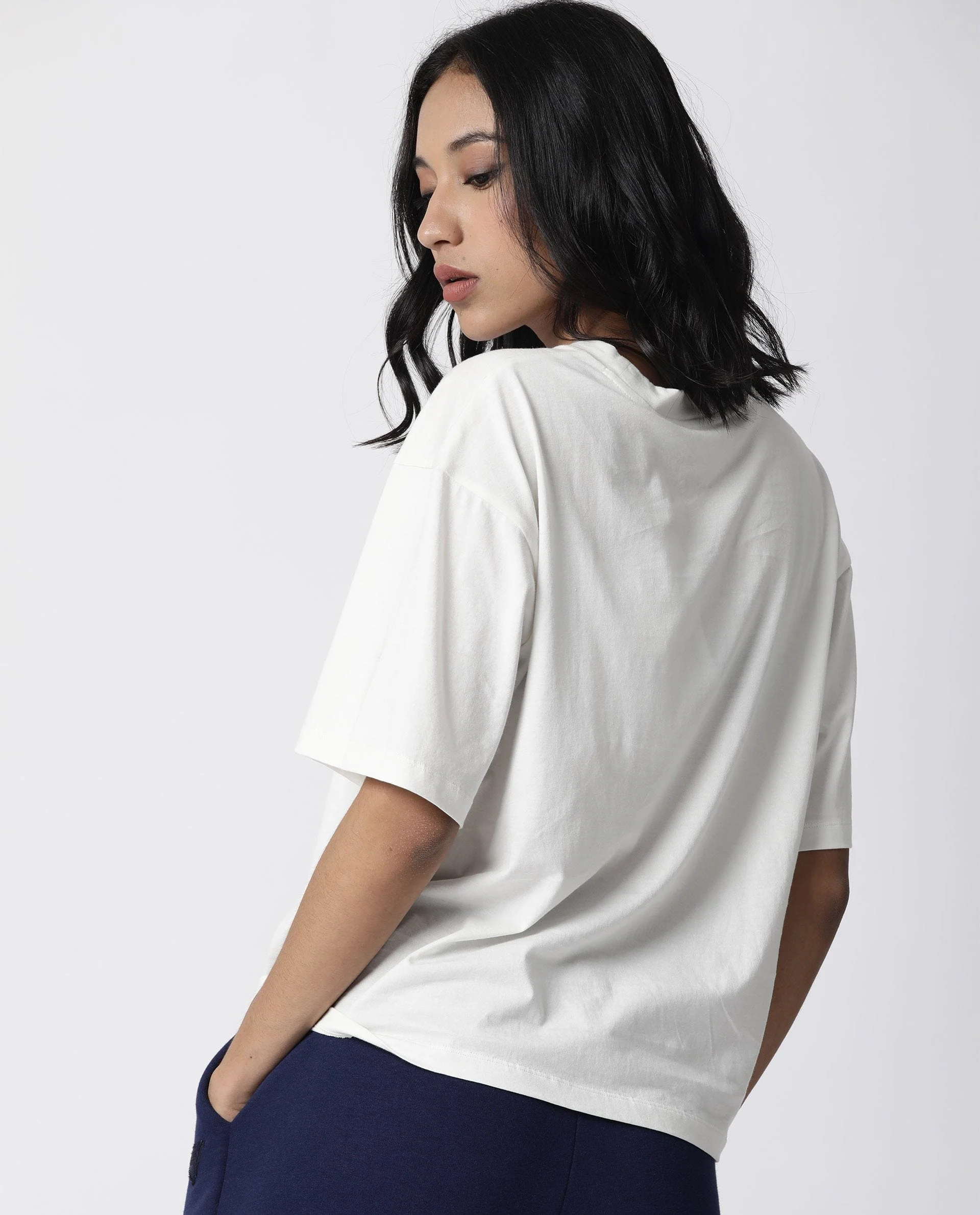 Rareism Women Niki Offwhite T-Shirt Short Sleeves - Image 11