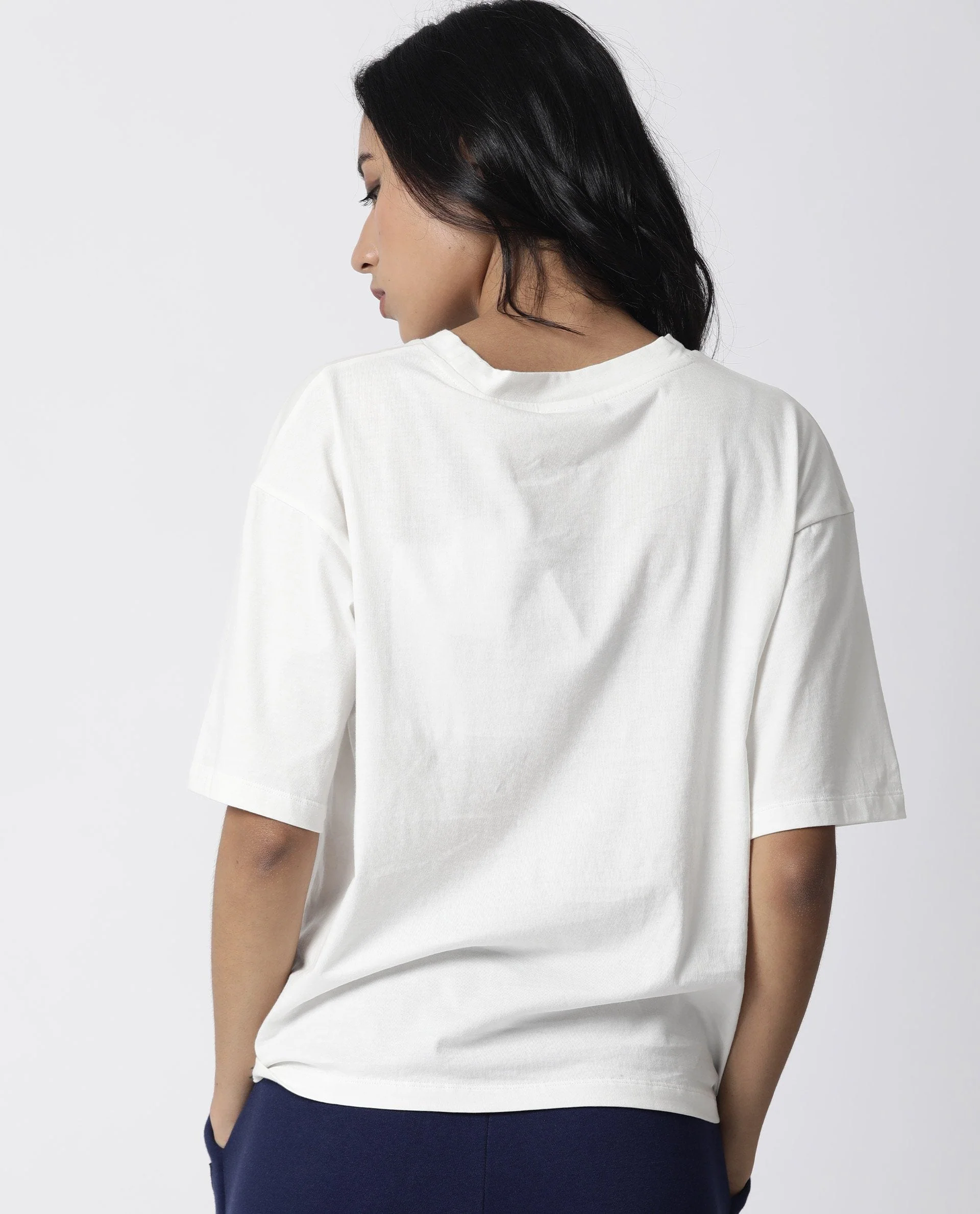 Rareism Women Niki Offwhite T-Shirt Short Sleeves - Image 8