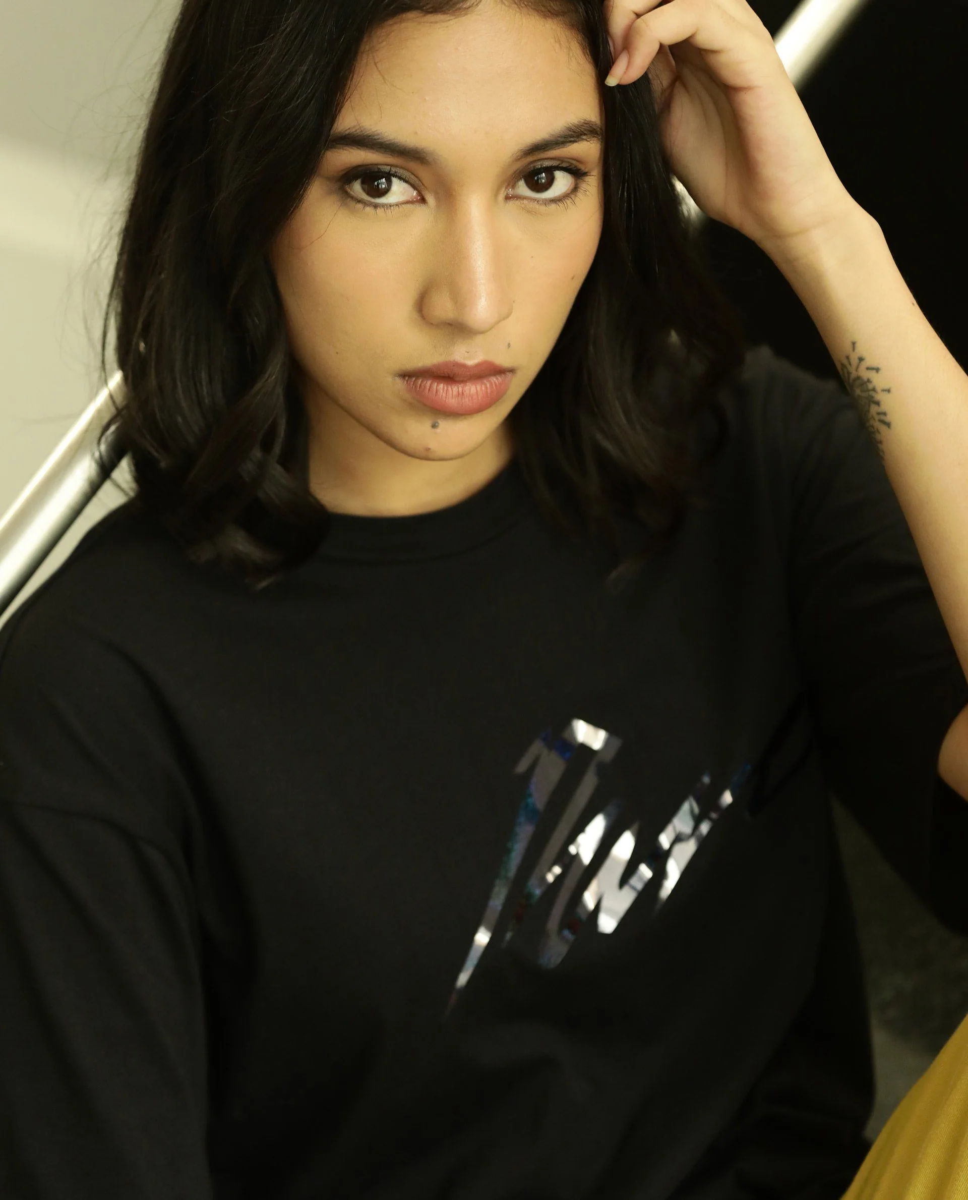 Rareism Women Niki Black T-Shirt Short Sleeves - Image 4