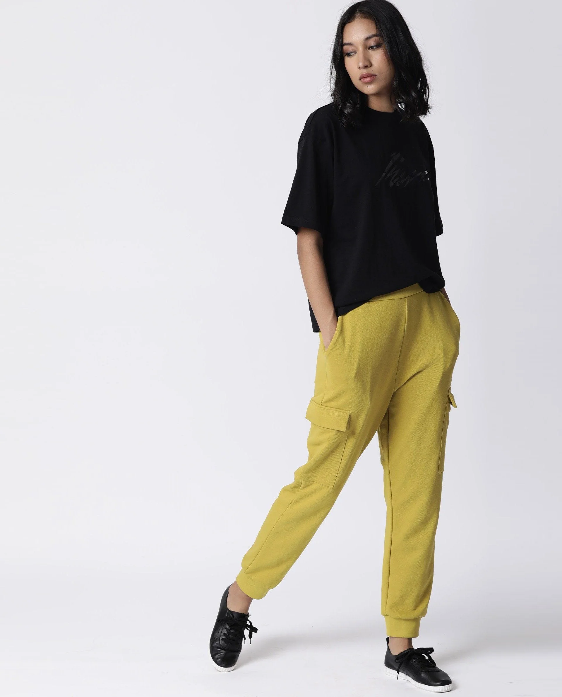 Rareism Women Niki Black T-Shirt Short Sleeves - Image 5