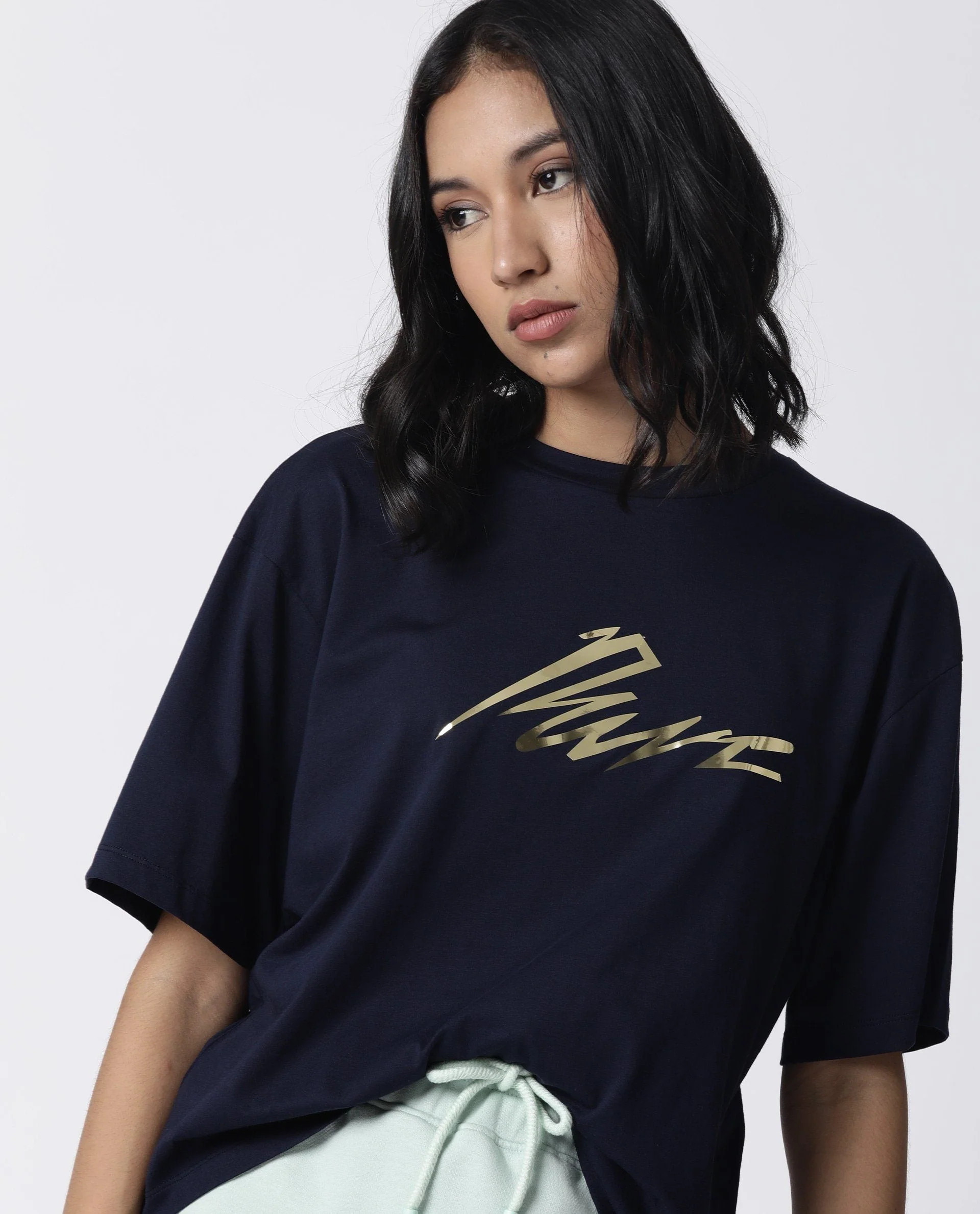 Rareism Women Niki Navy T-Shirt Short Sleeves - Image 6