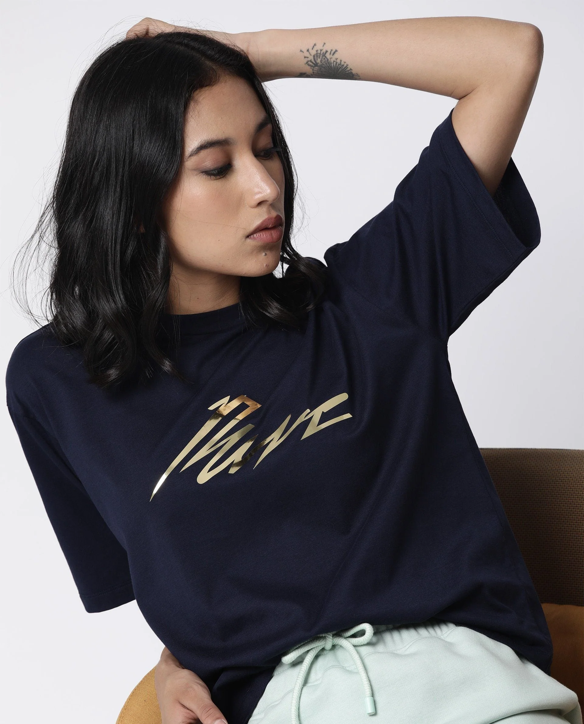 Rareism Women Niki Navy T-Shirt Short Sleeves - Image 7