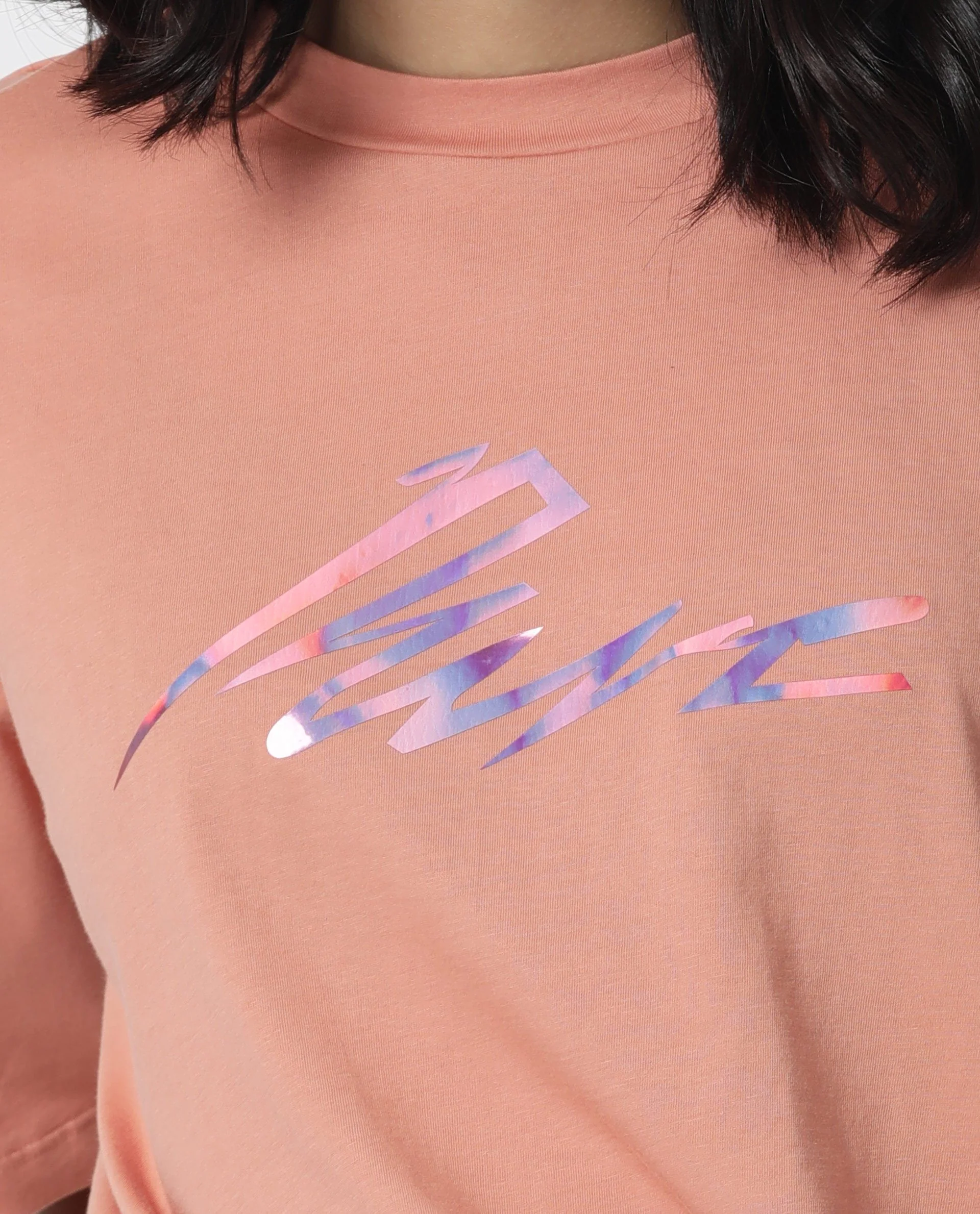 Rareism Women Niki Orange T-Shirt Short Sleeves - Image 3