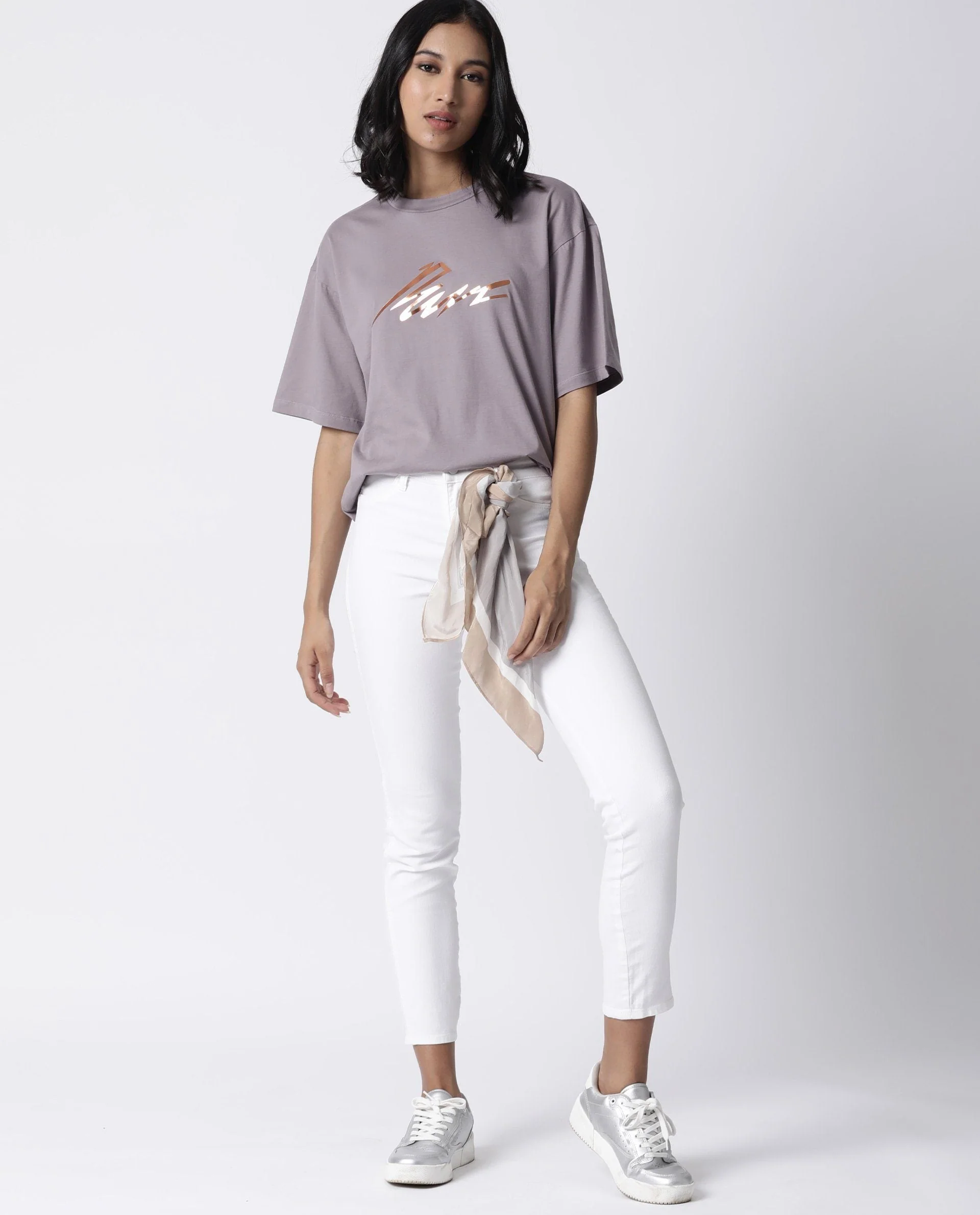 Rareism Women Niki Purple T-Shirt Short Sleeves - Image 11