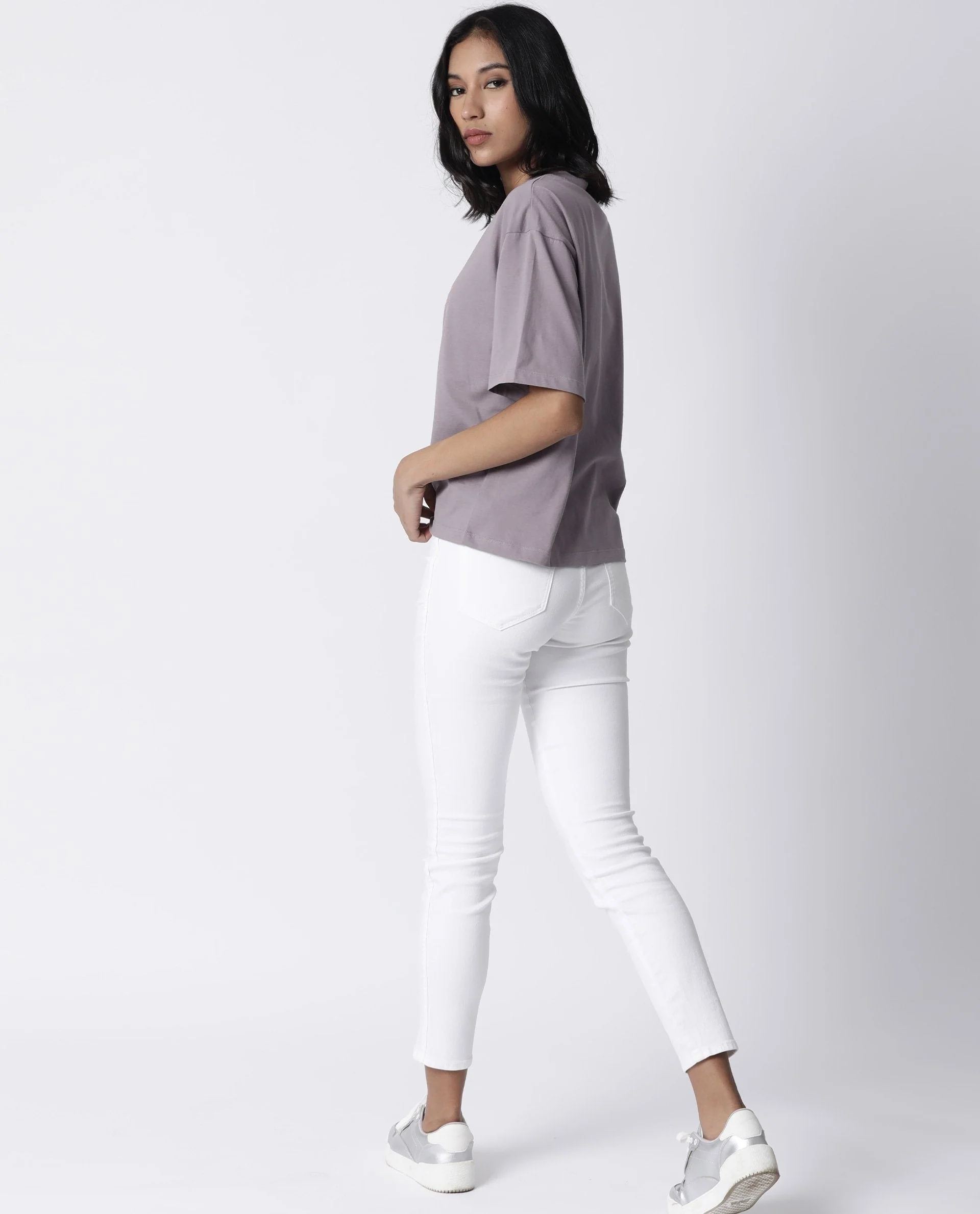 Rareism Women Niki Purple T-Shirt Short Sleeves - Image 12