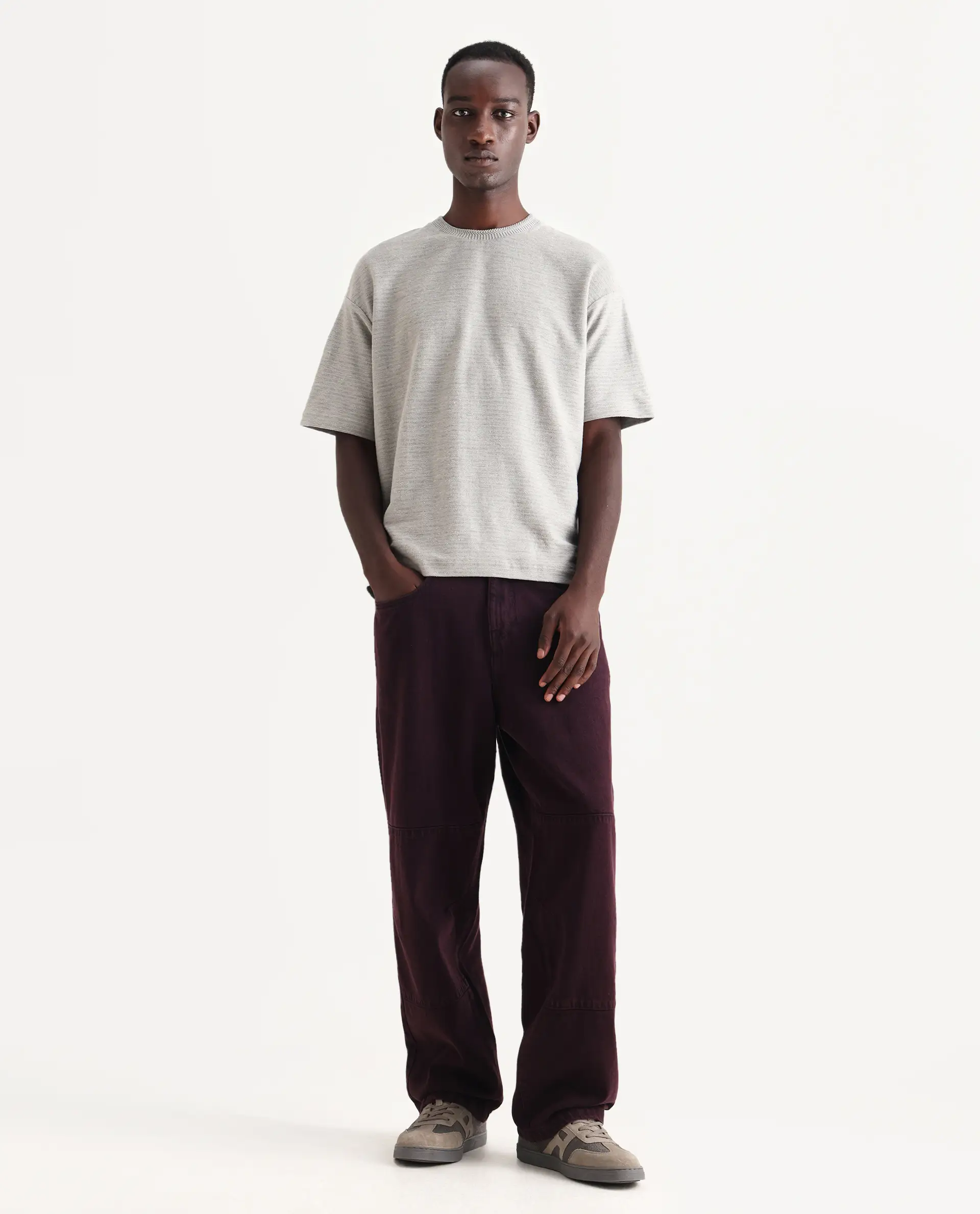Rare Rabbit Men's Cotton Plain Baggy Fit Jeans - Image 4