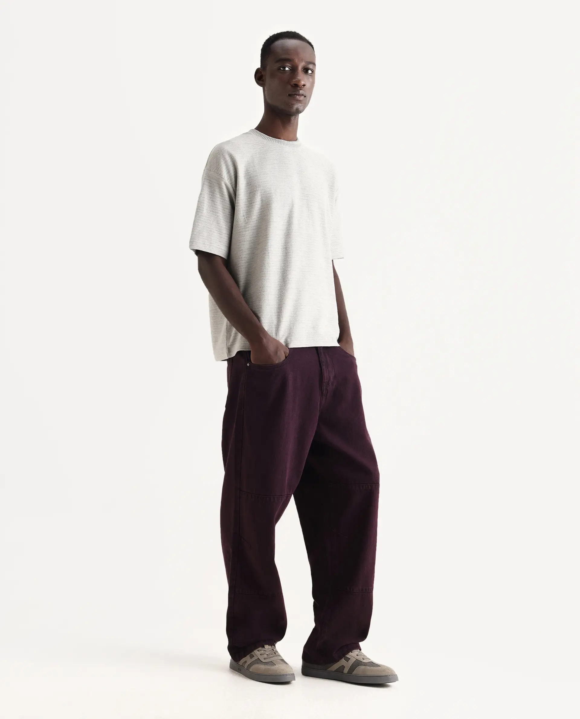 Rare Rabbit Men's Cotton Plain Baggy Fit Jeans - Image 6