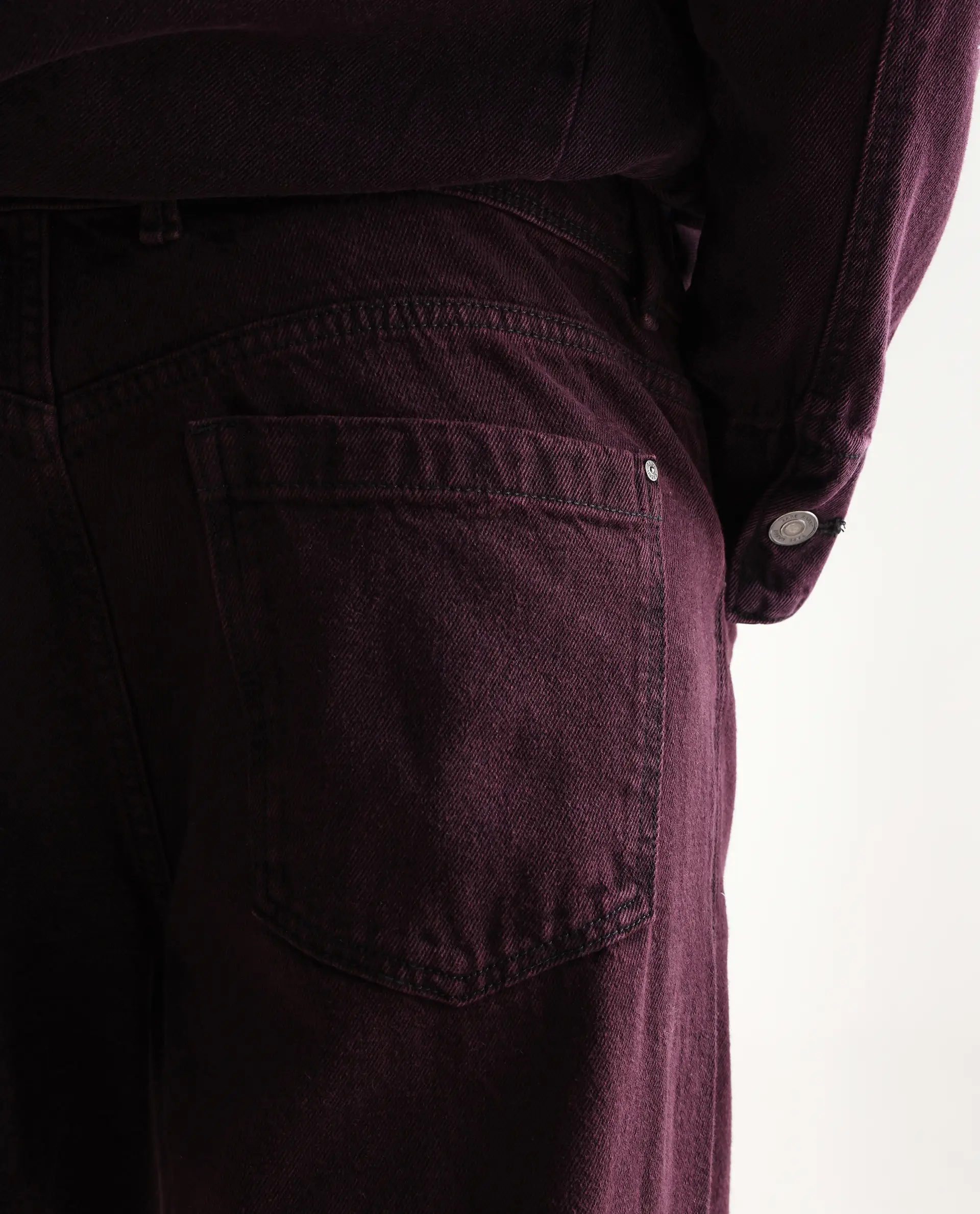 Rare Rabbit Men's Cotton Plain Baggy Fit Jeans - Image 7