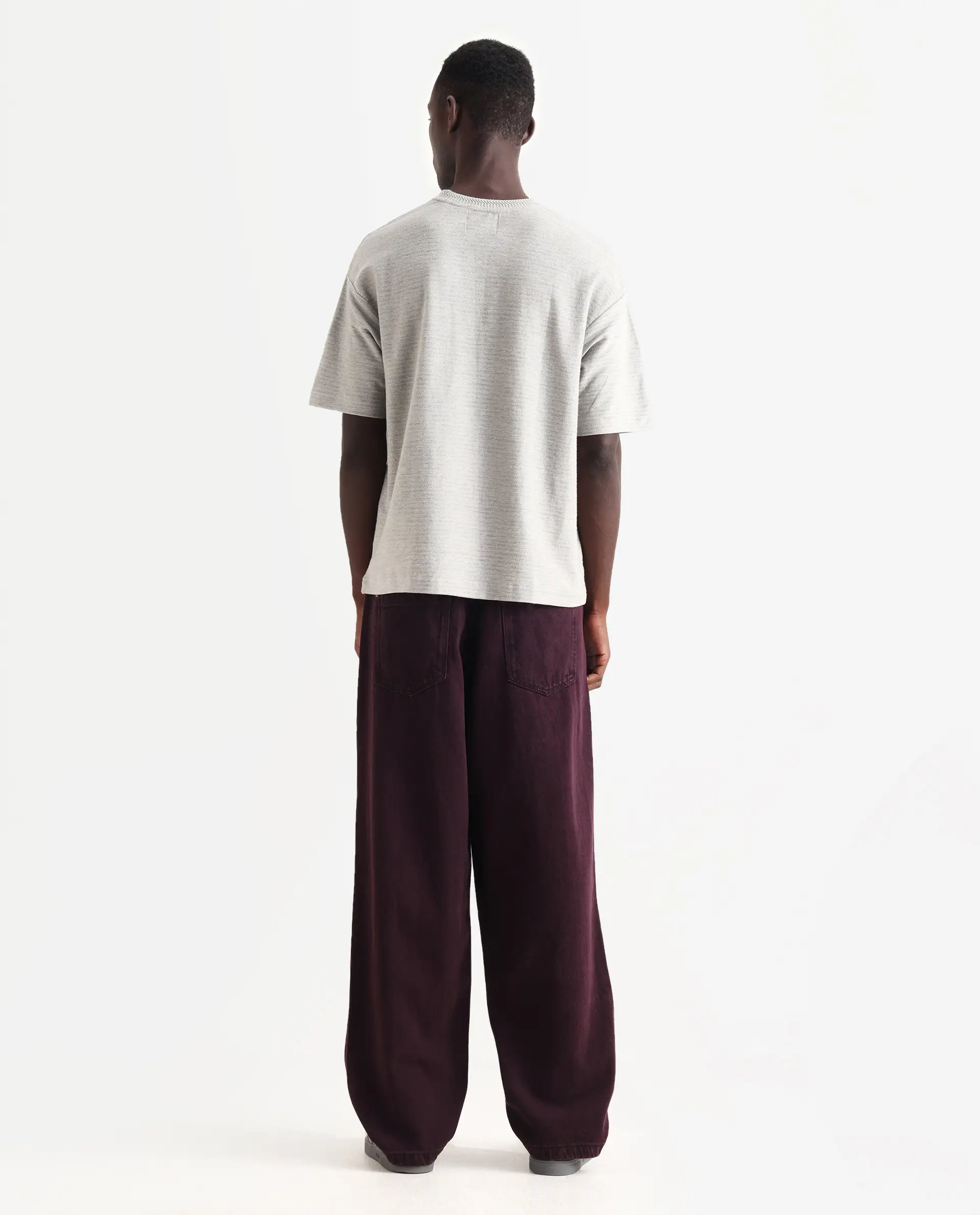 Rare Rabbit Men's Cotton Plain Baggy Fit Jeans - Image 8