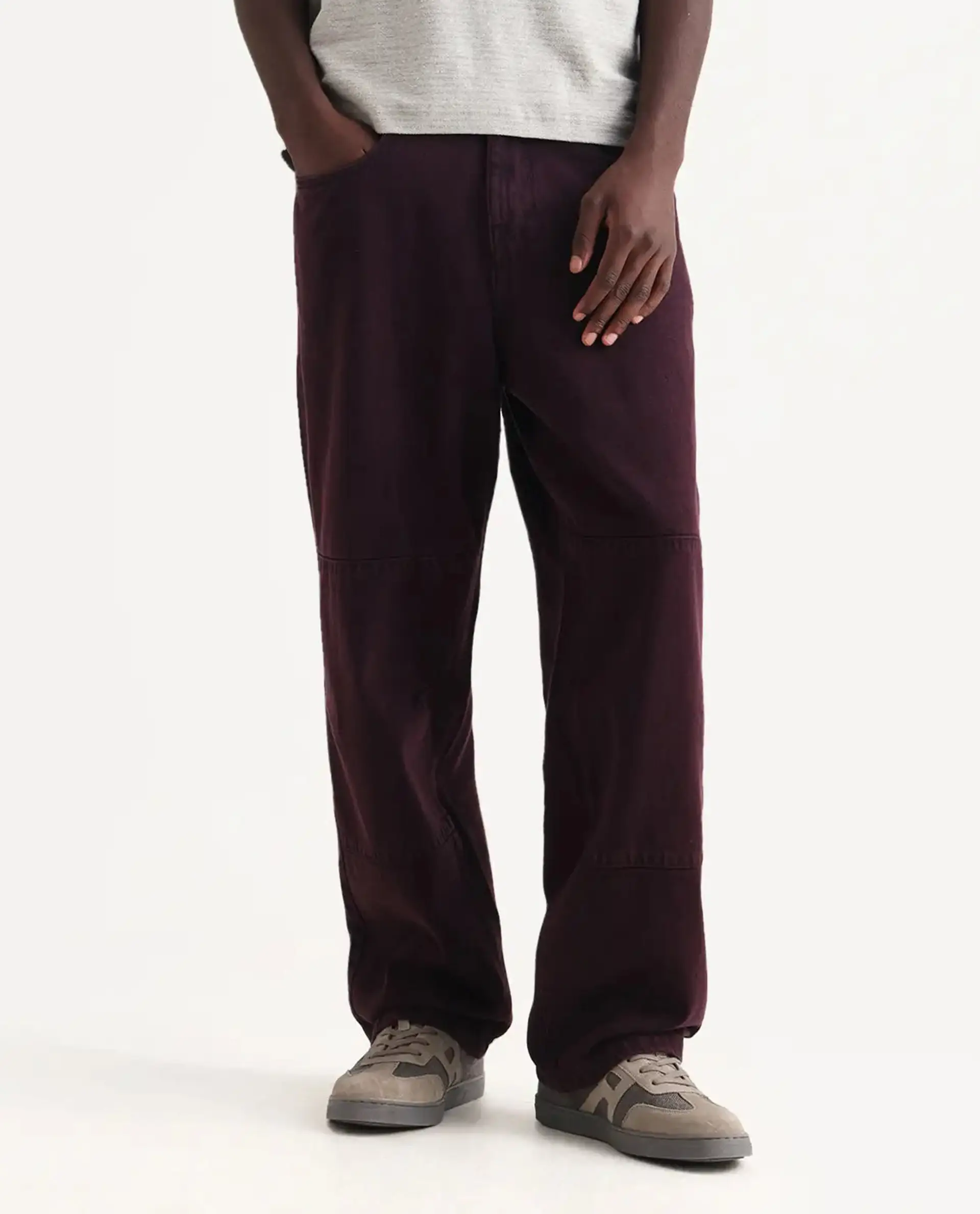 Rare Rabbit Men's Cotton Plain Baggy Fit Jeans - Image 9