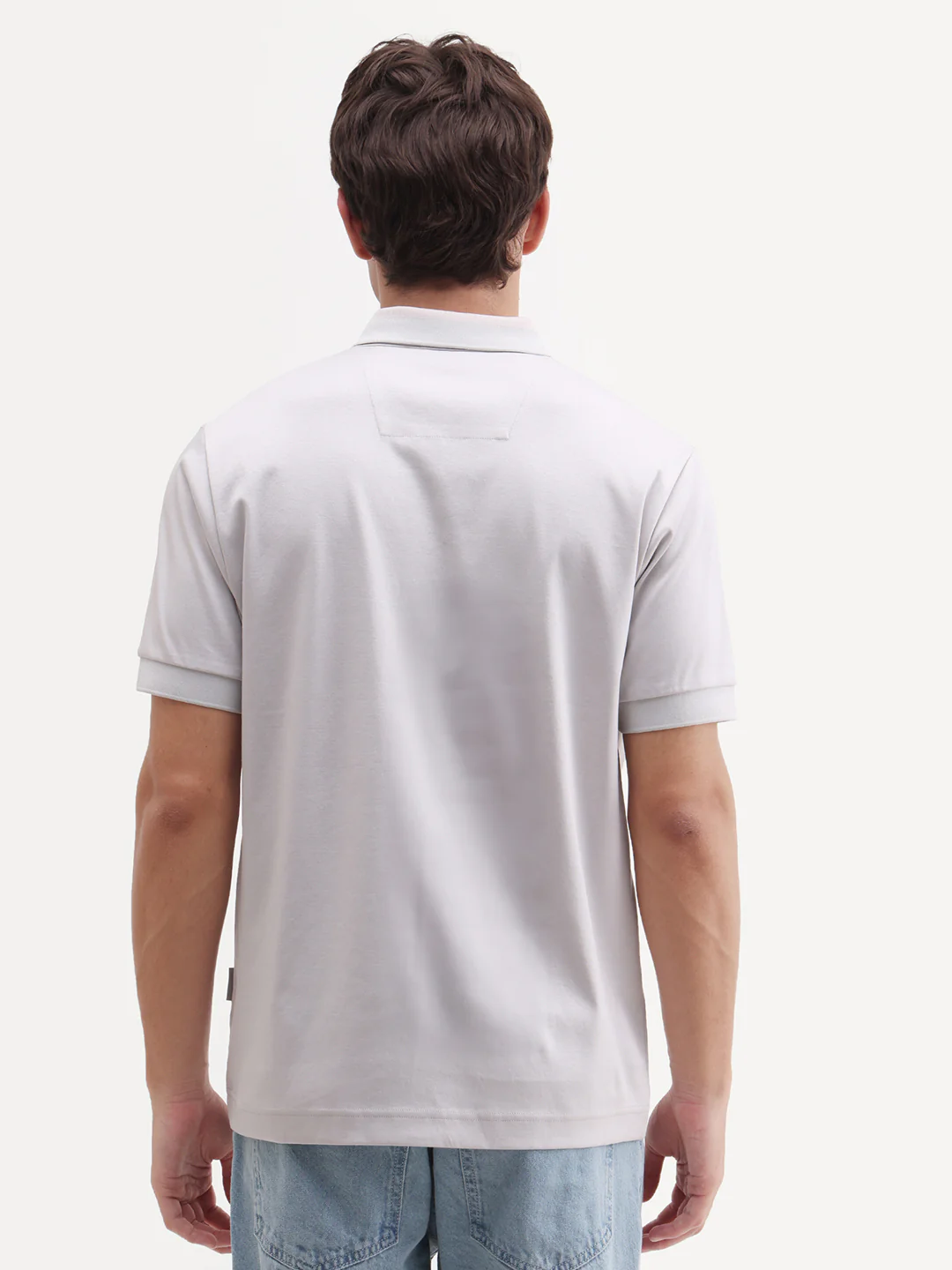 Rare Rabbit Men's Nish Pastel Green Cotton Fabric Half Sleeve Spread Collar Regular Fit Plain Polo - Image 7