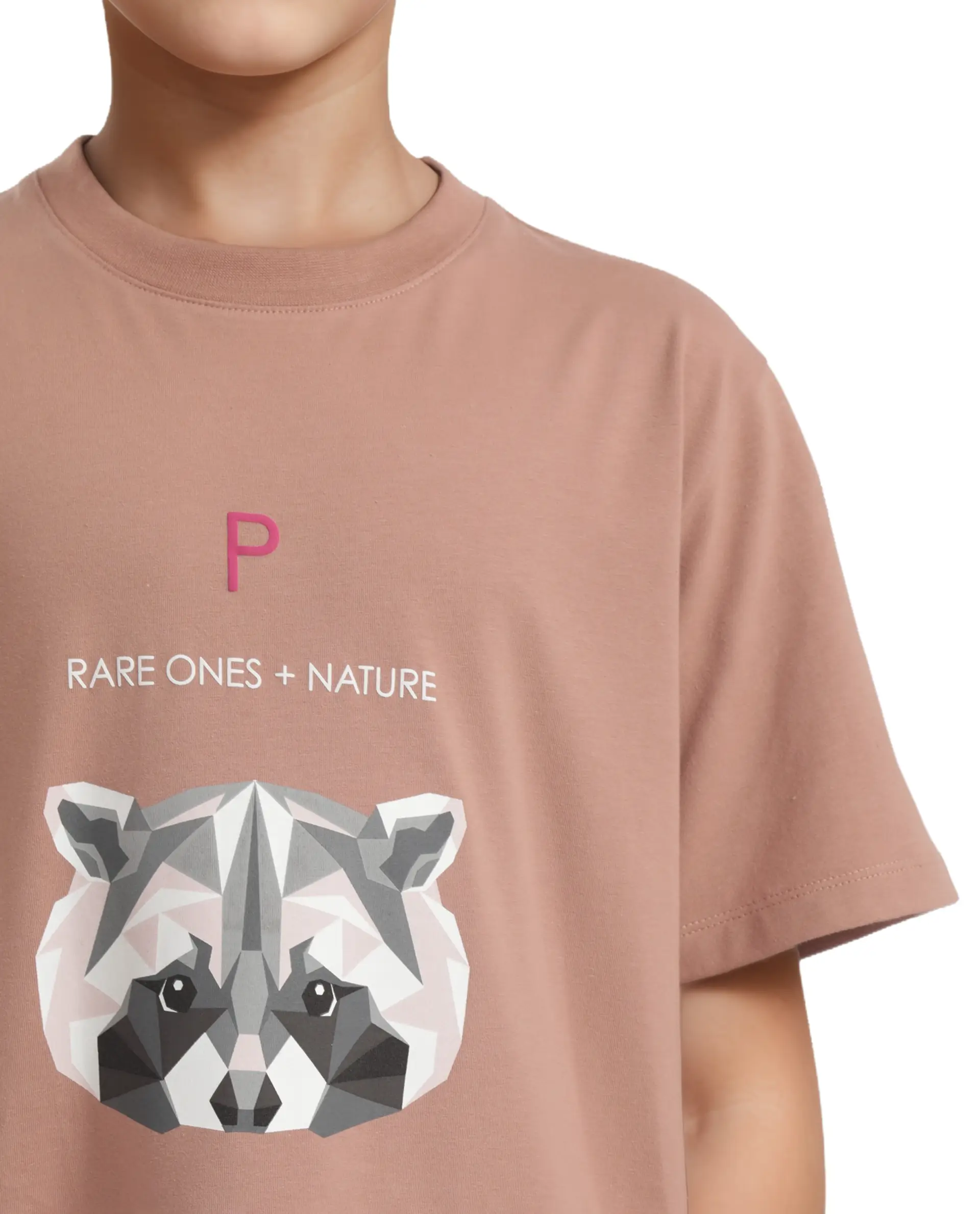 Rare Ones Kids Nito Orange Cotton Half Sleeves Crew Neck Regular Fit Animal Print T-Shirt - Image 4