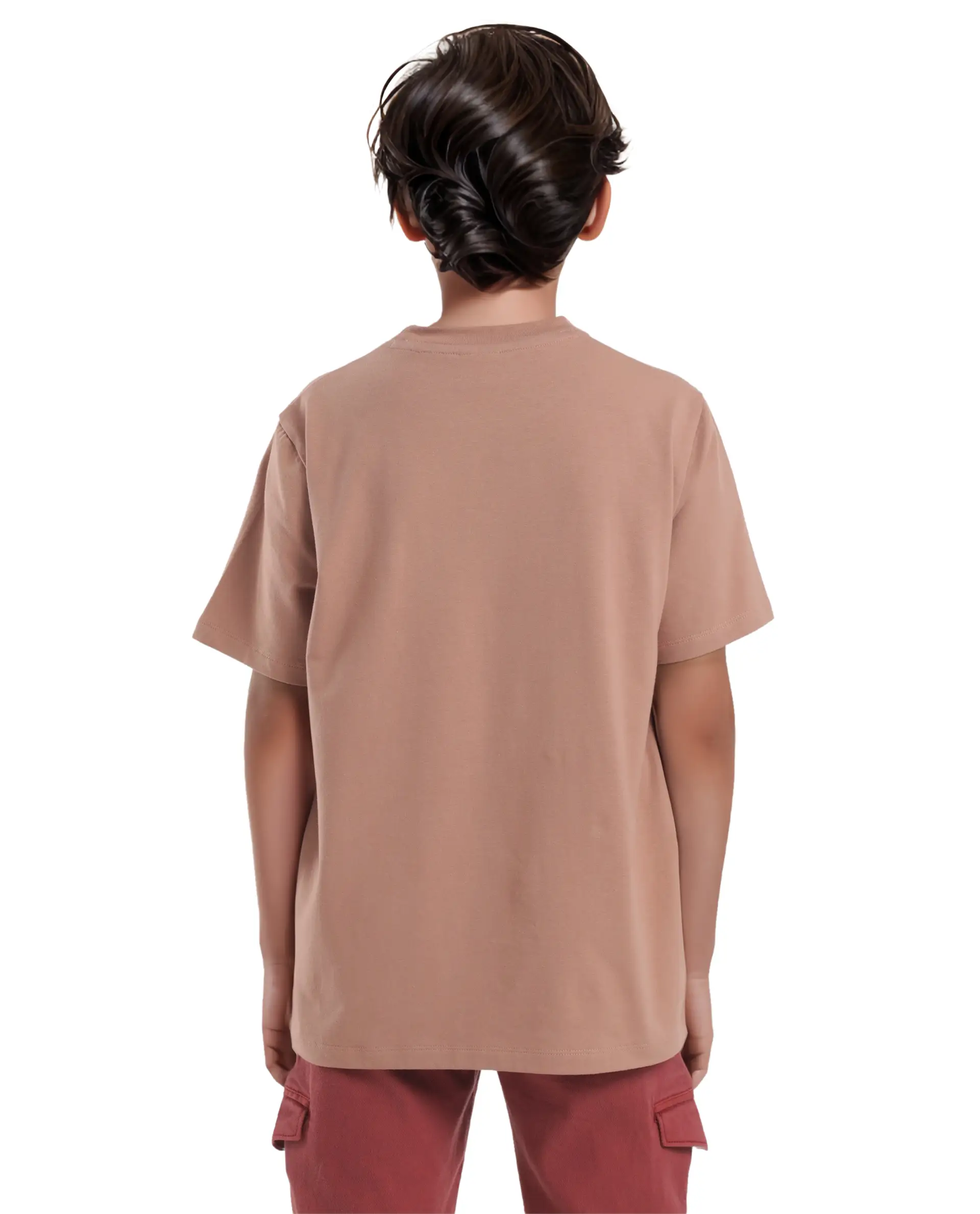 Rare Ones Kids Nito Orange Cotton Half Sleeves Crew Neck Regular Fit Animal Print T-Shirt - Image 8