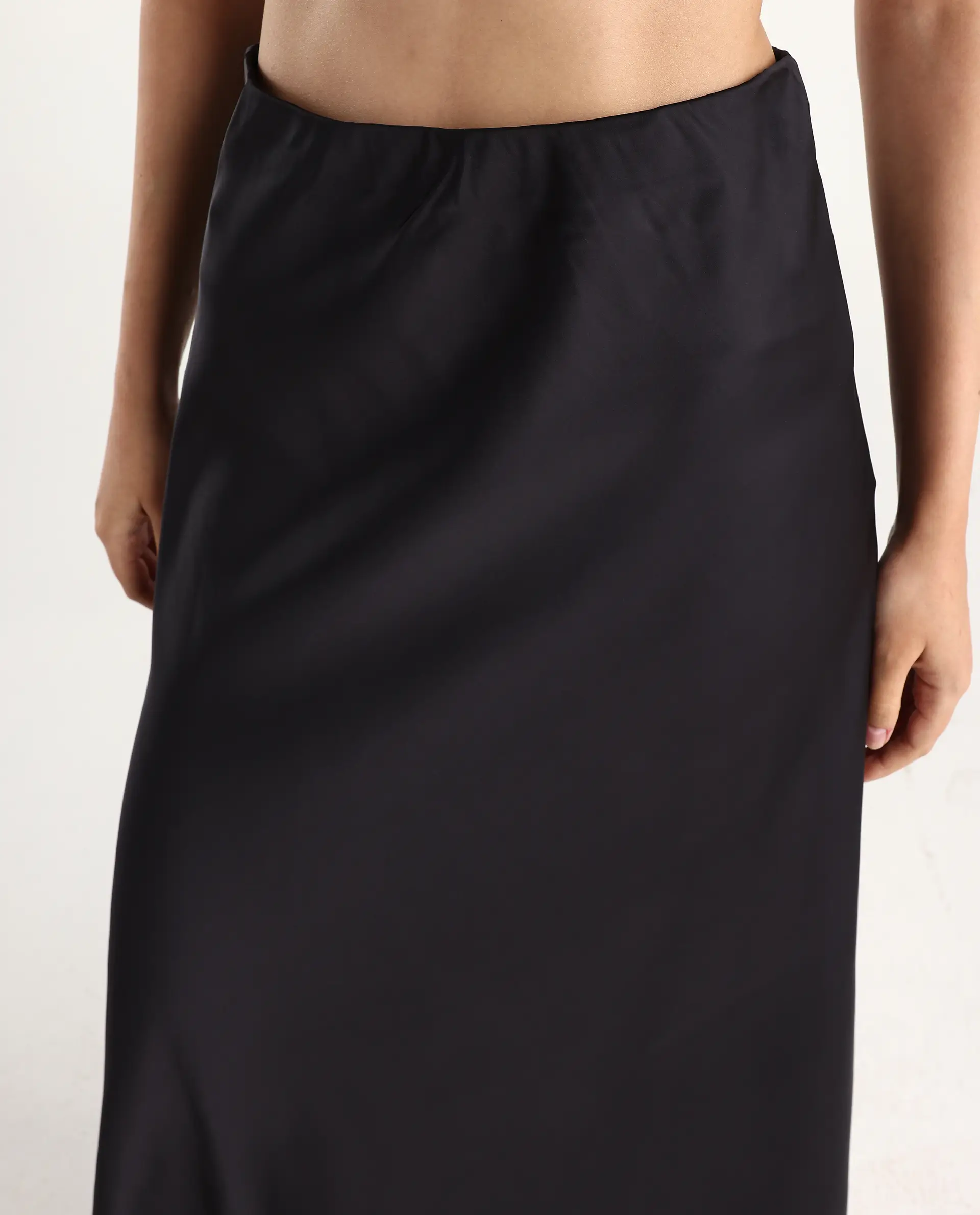 Rareism Women's Niyano Black Polyester A-Line Skirt - Image 4