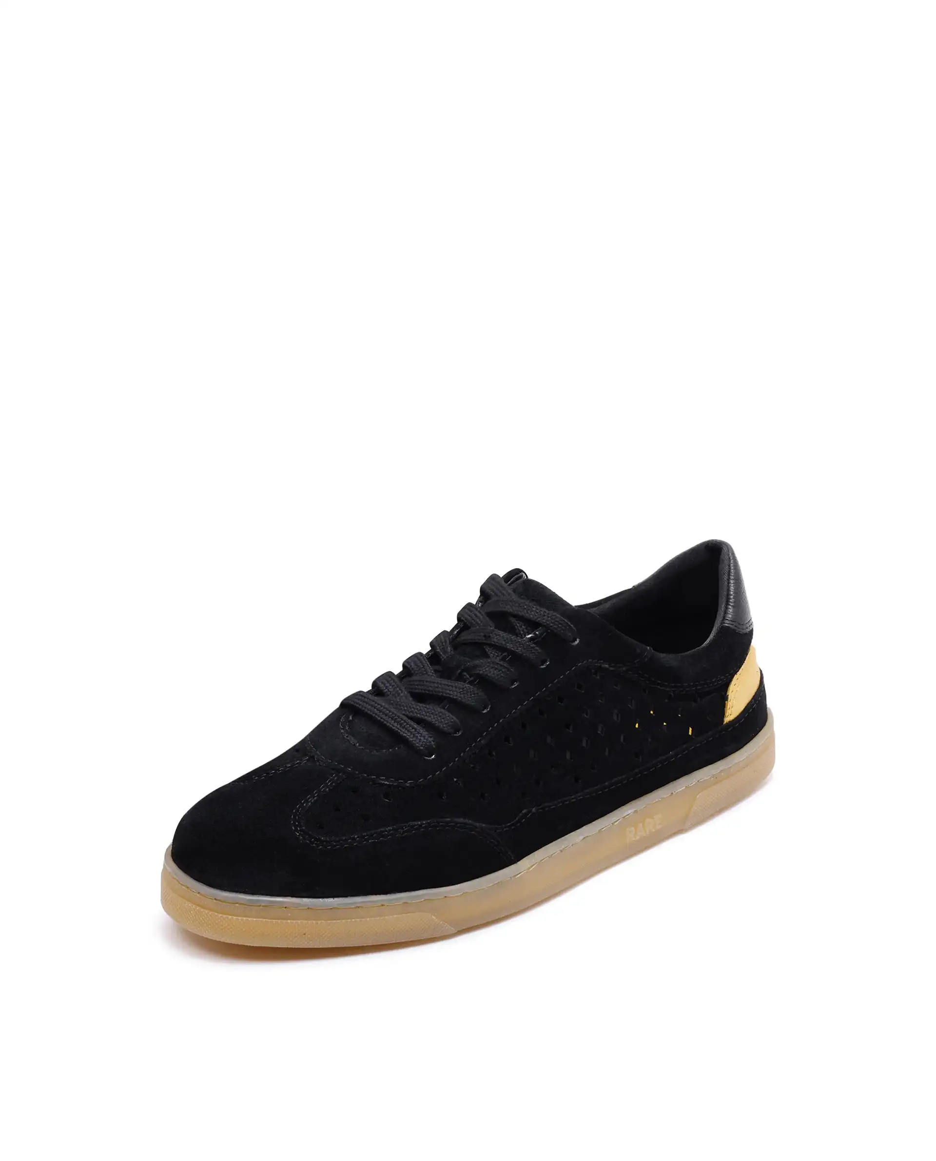 Rare Rabbit Men Norma Black Suede Lace-Up Closure Sneaker - Image 6