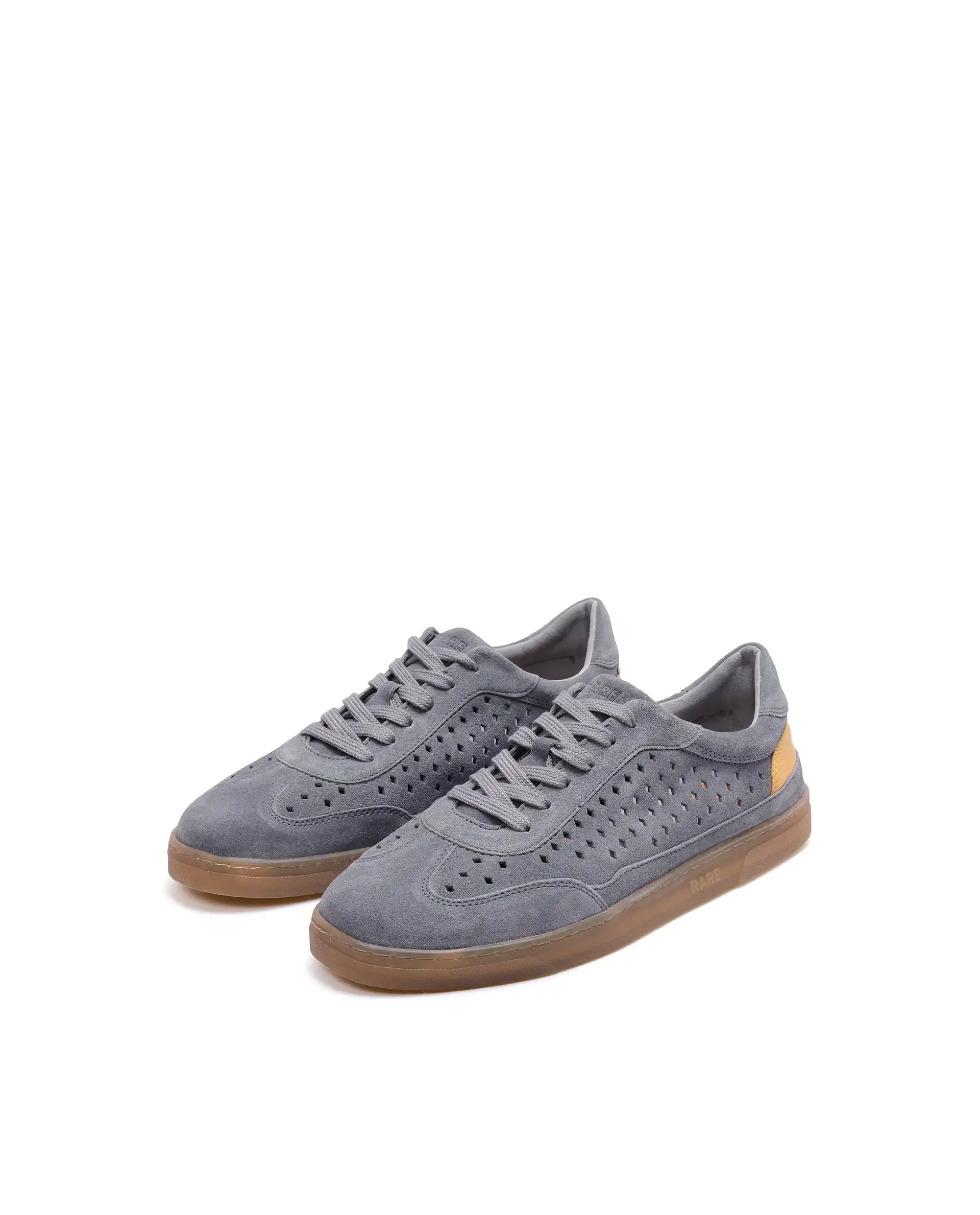 Rare Rabbit Men Norma Grey Suede Lace-Up Closure Sneaker - Image 3