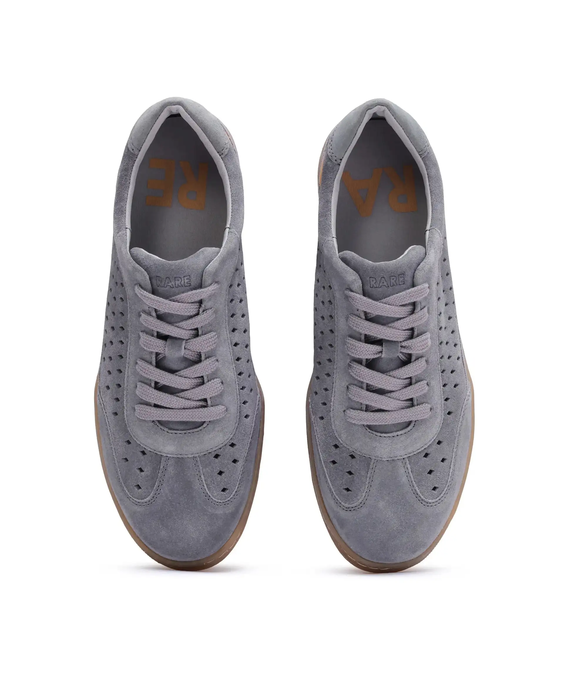 Rare Rabbit Men Norma Grey Suede Lace-Up Closure Sneaker - Image 4