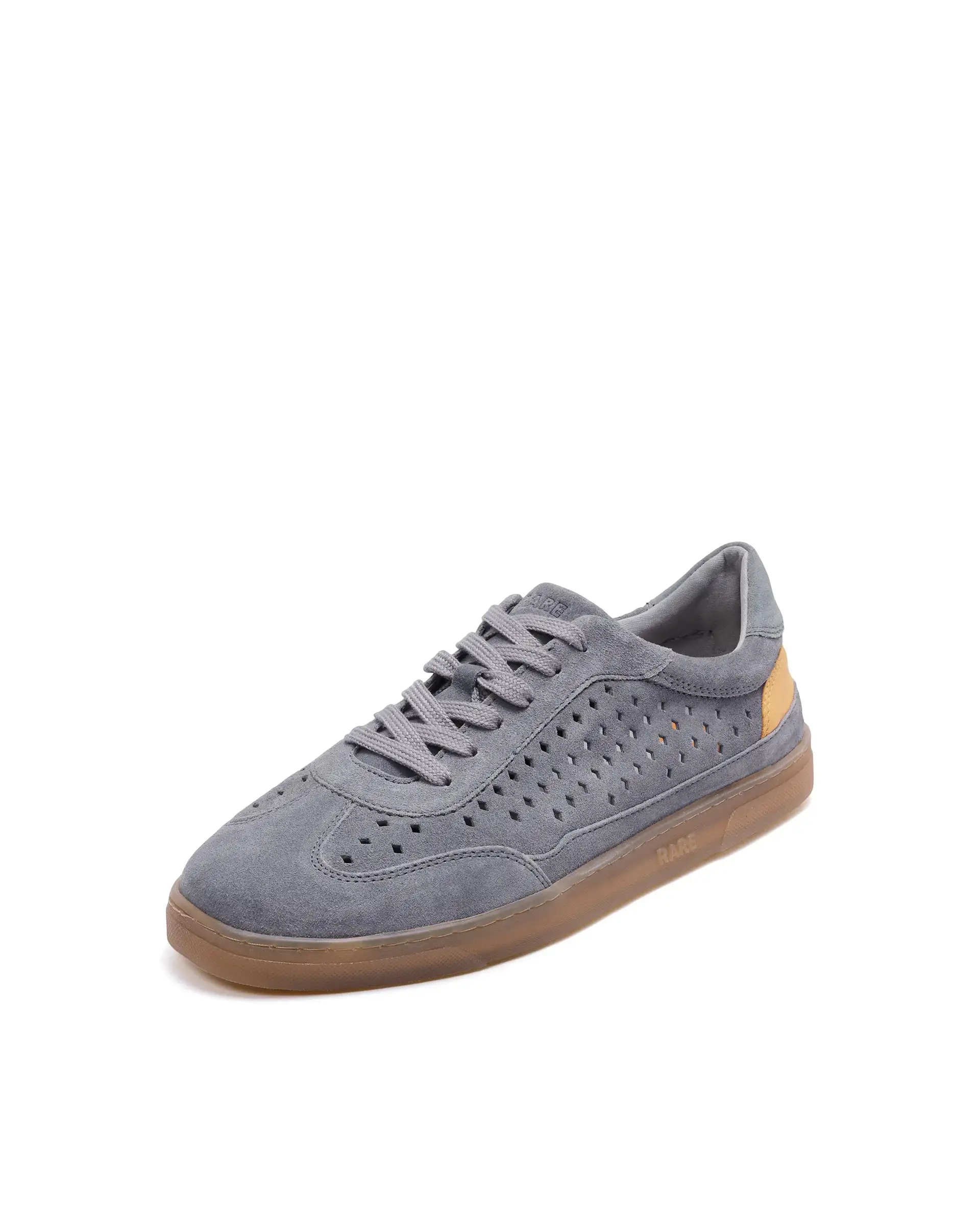 Rare Rabbit Men Norma Grey Suede Lace-Up Closure Sneaker - Image 5