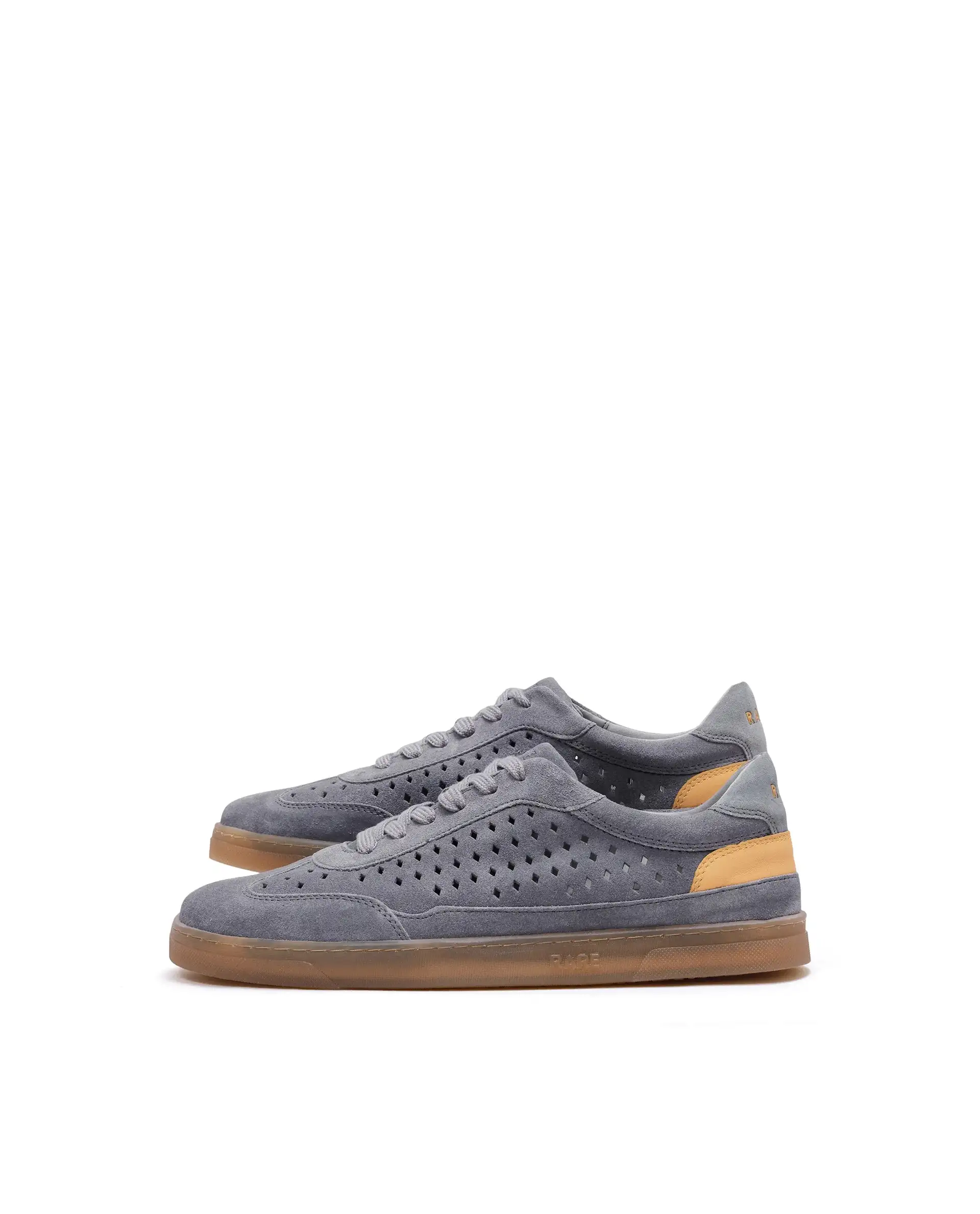 Rare Rabbit Men Norma Grey Suede Lace-Up Closure Sneaker - Image 7
