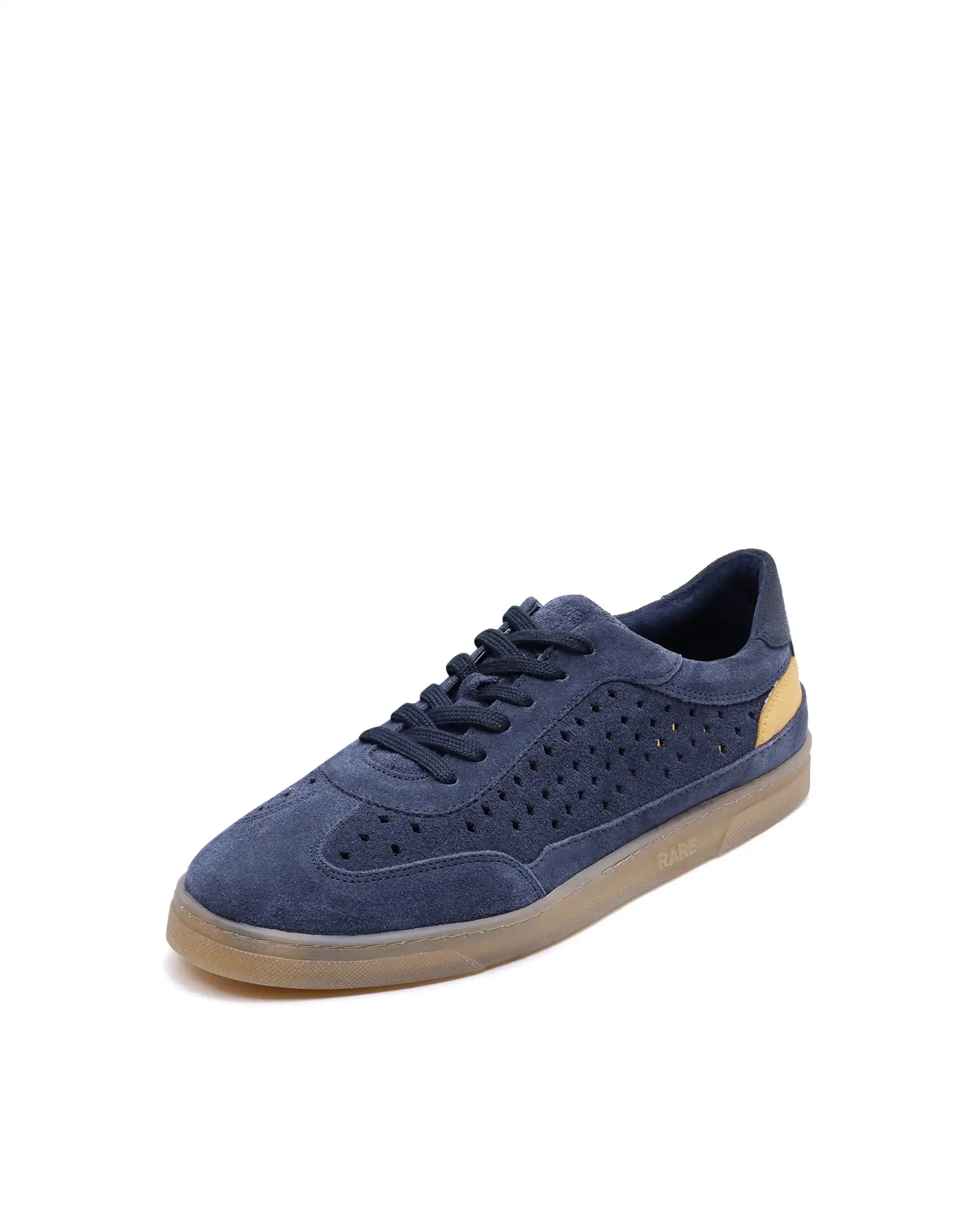 Rare Rabbit Men Norma Navy Suede Lace-Up Closure Sneaker - Image 6