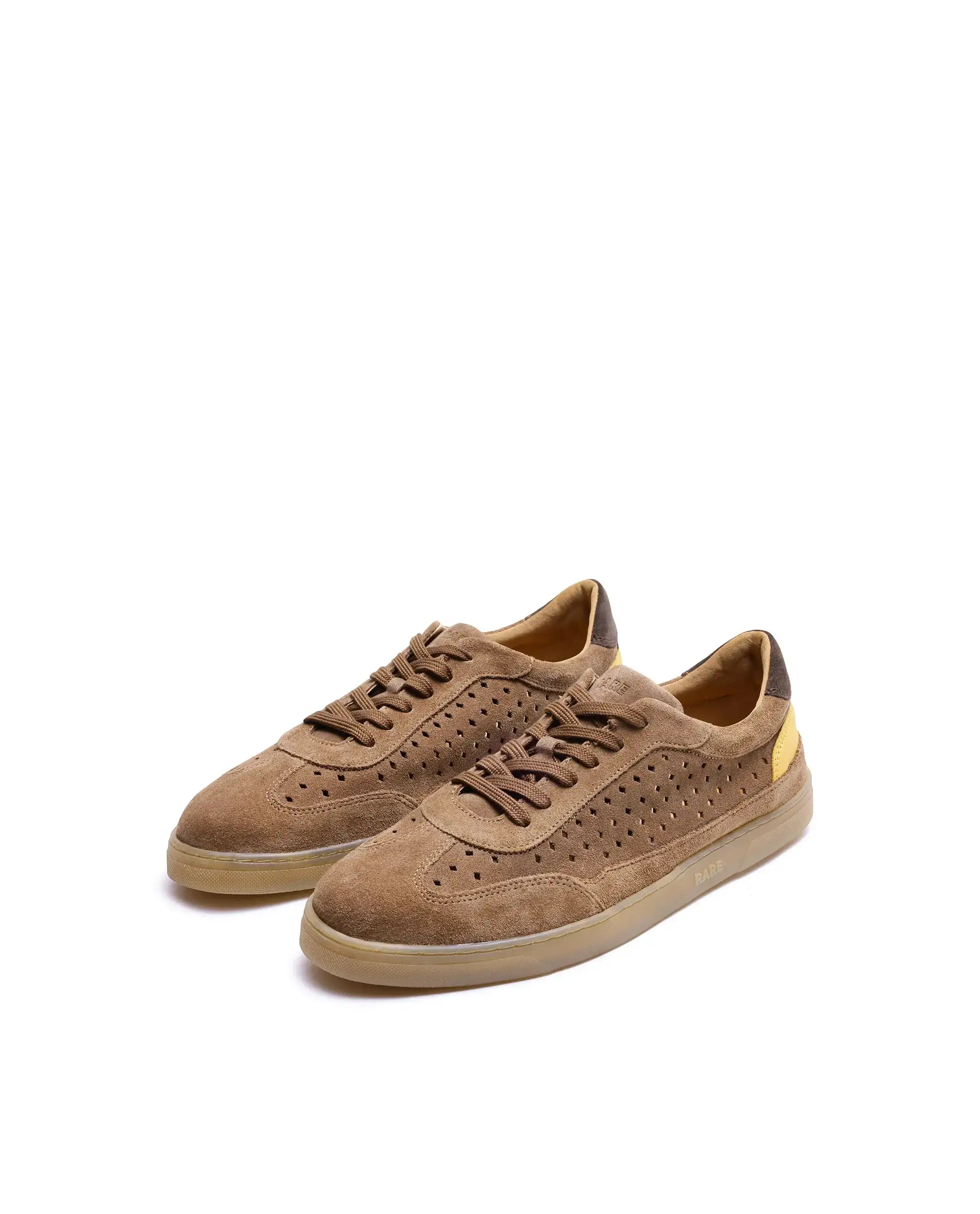 Rare Rabbit Men Norma Tan Suede Lace-Up Closure Sneaker - Image 3