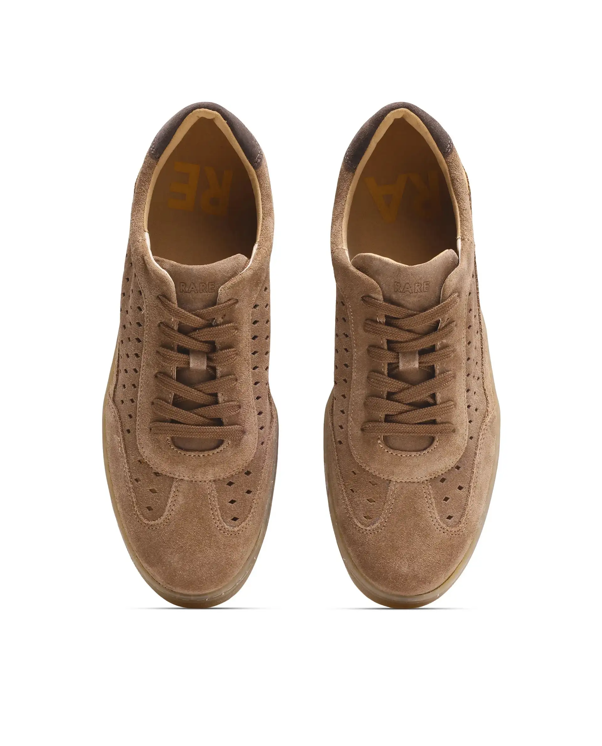 Rare Rabbit Men Norma Tan Suede Lace-Up Closure Sneaker - Image 4