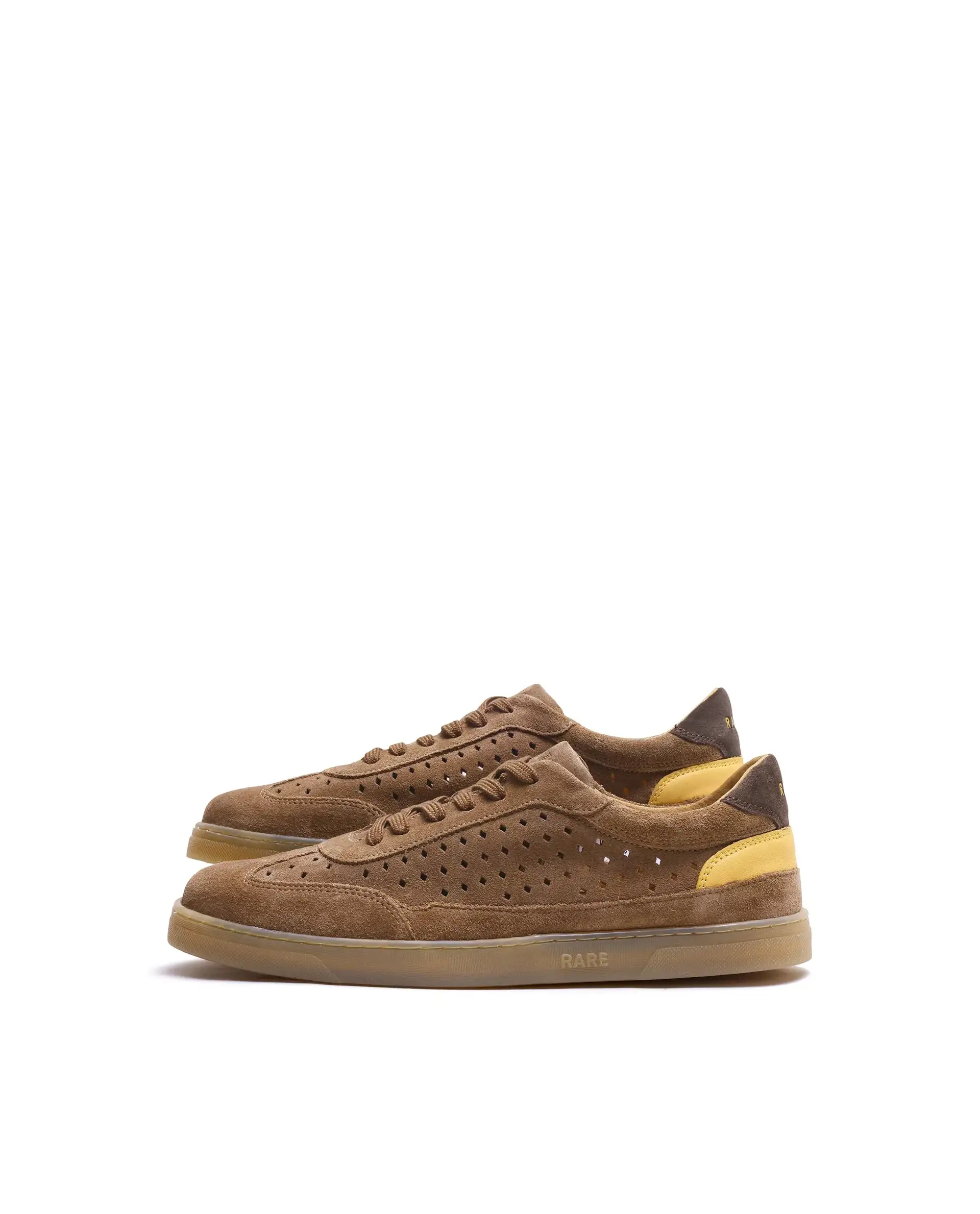 Rare Rabbit Men Norma Tan Suede Lace-Up Closure Sneaker - Image 6