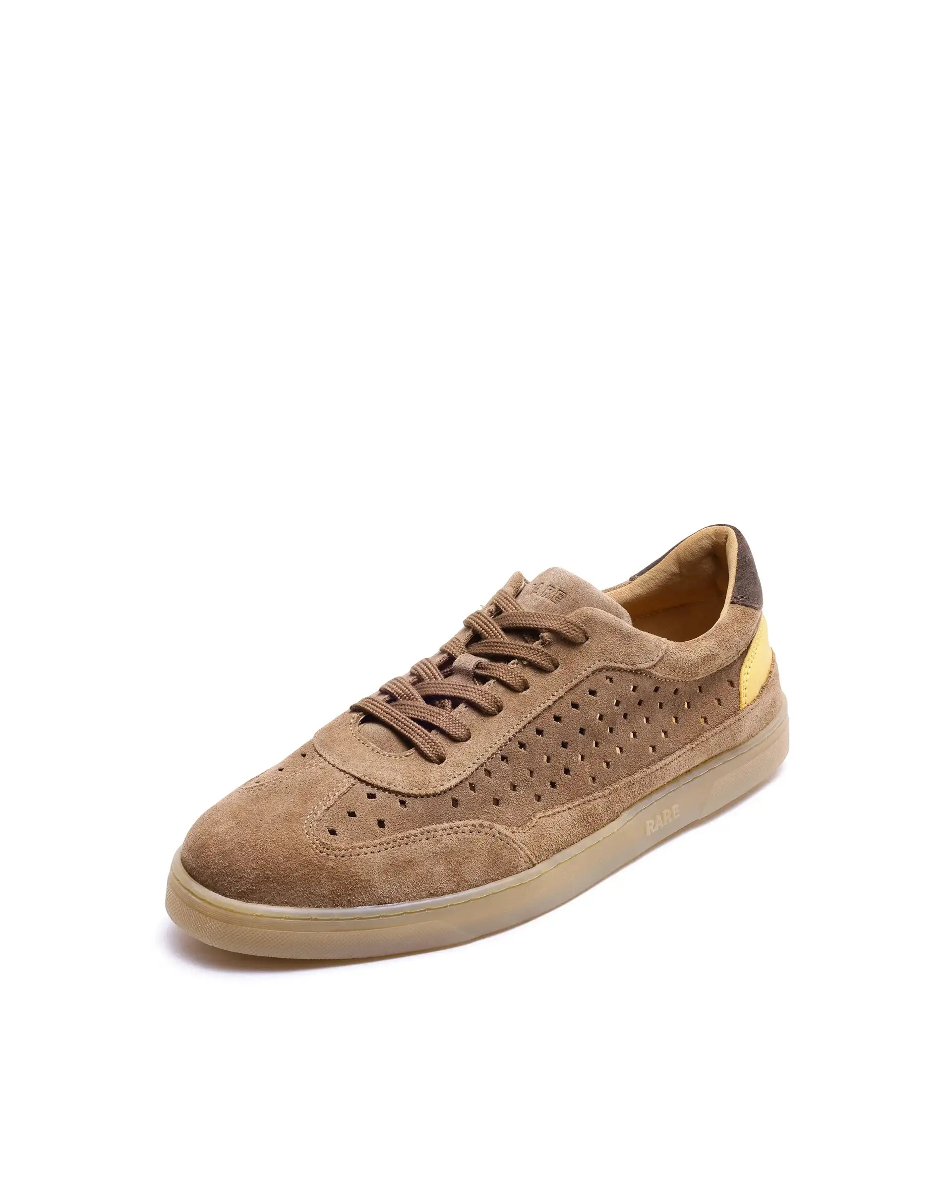 Rare Rabbit Men Norma Tan Suede Lace-Up Closure Sneaker - Image 8
