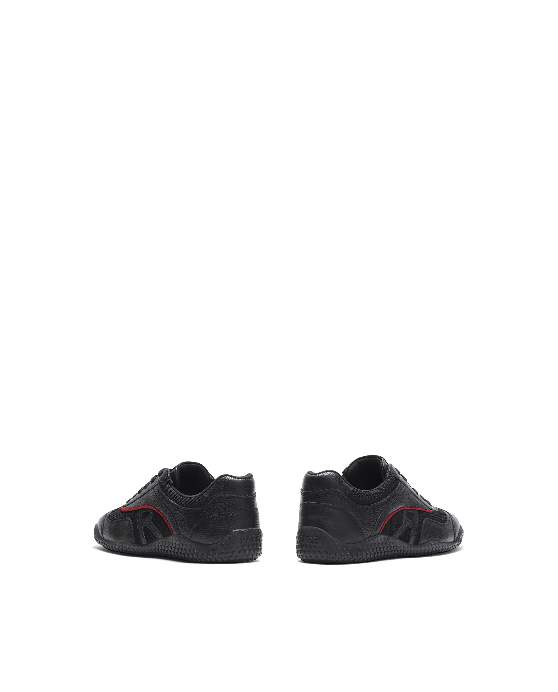 Rarez Men's Nosta Black Leather Sneaker - Image 5