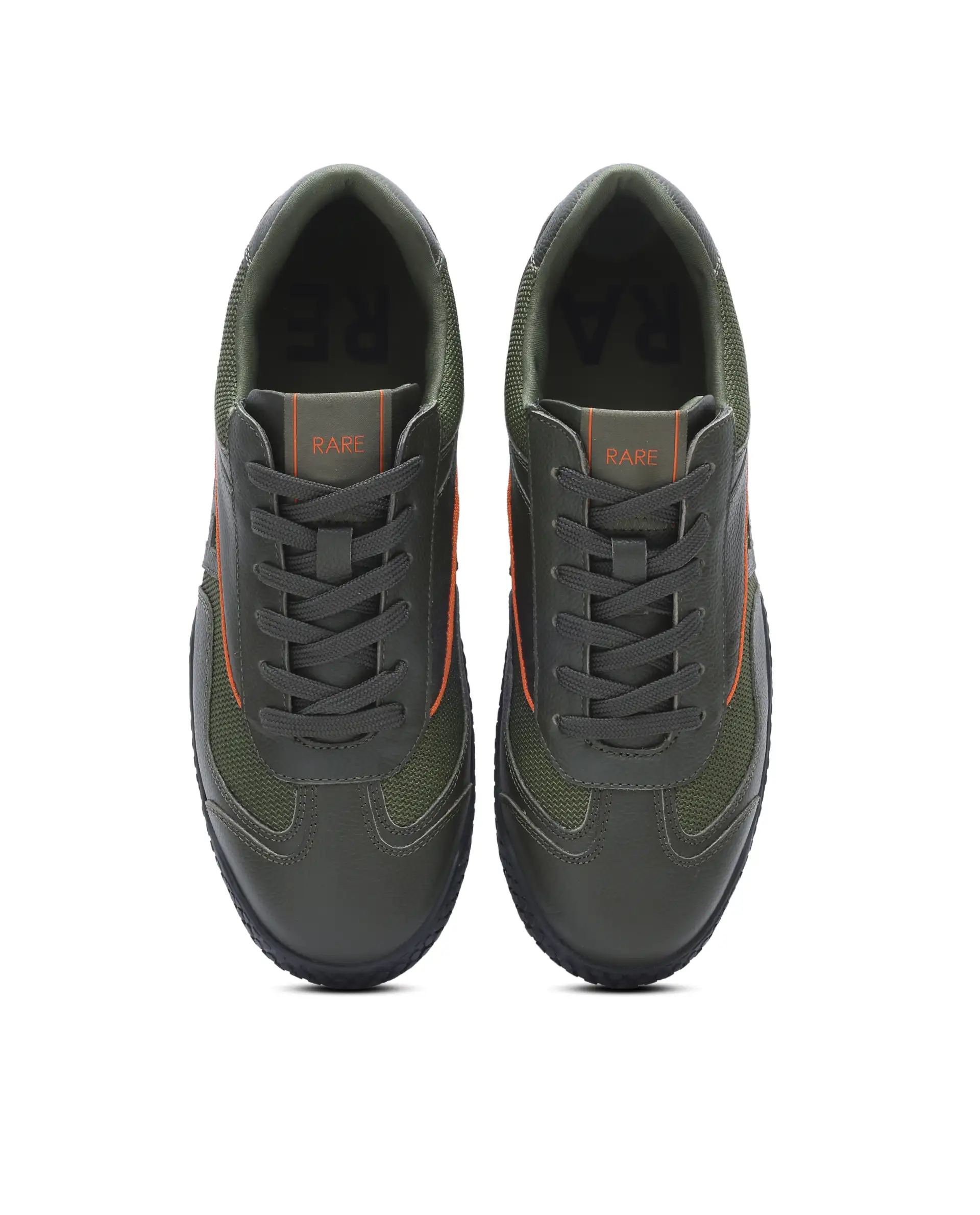 Rarez Men's Nosta Olive Leather Sneaker - Image 2
