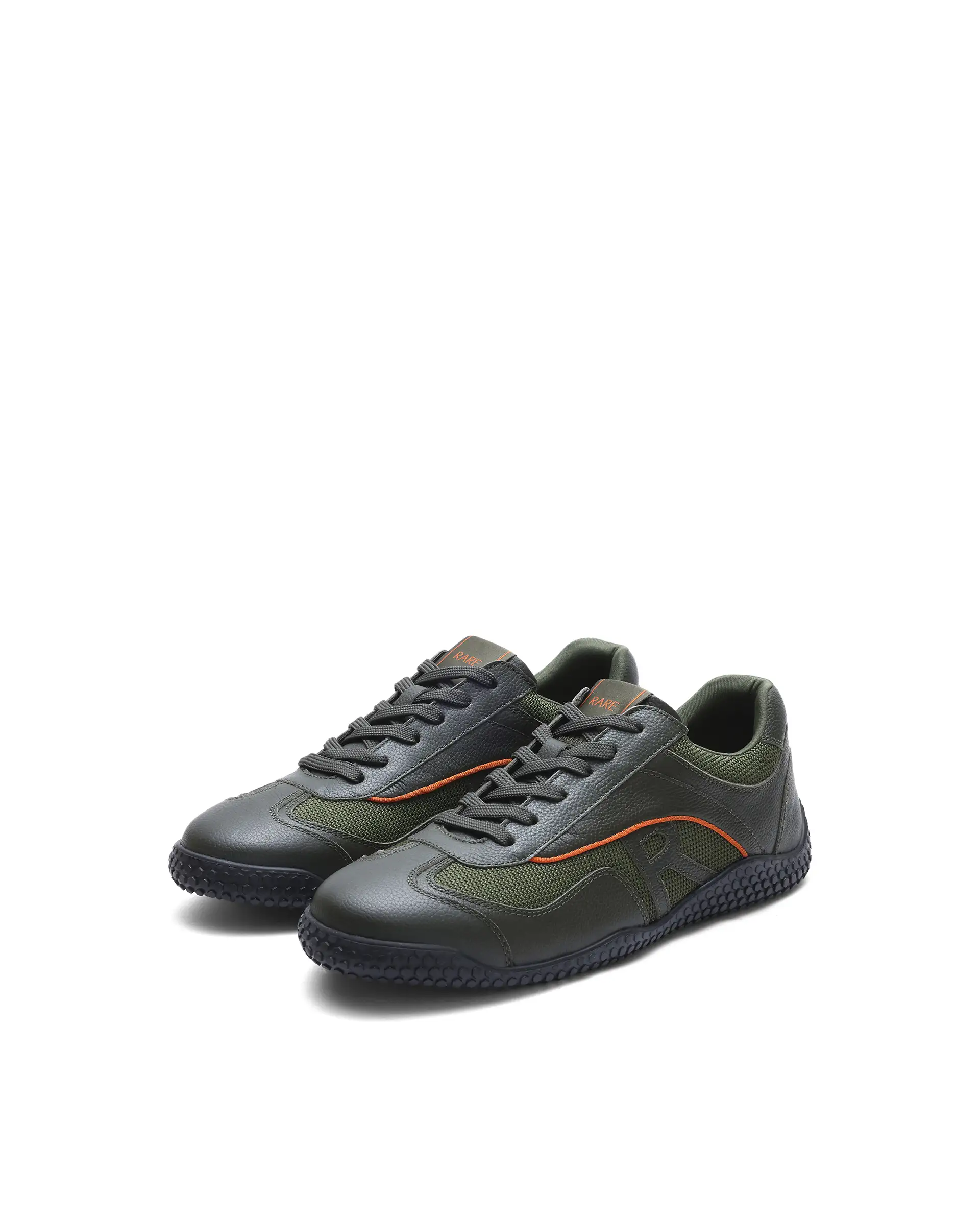 Rarez Men's Nosta Olive Leather Sneaker - Image 3